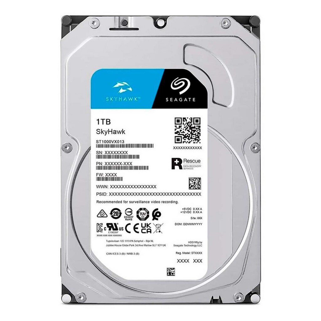 Hard Disk CFTV 1.0 TB Sata 6 Gb/s Seagate SkyHawk 5400 RPM - ST1000VX013