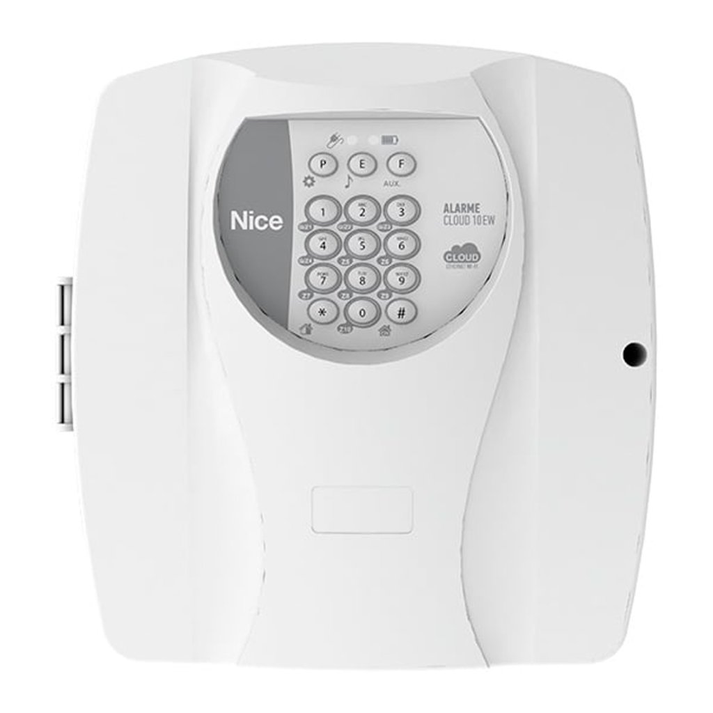 Central de Alarme Nice 4 Setores 433MHz Ethernet/Wifi - CLOUD 10 EW