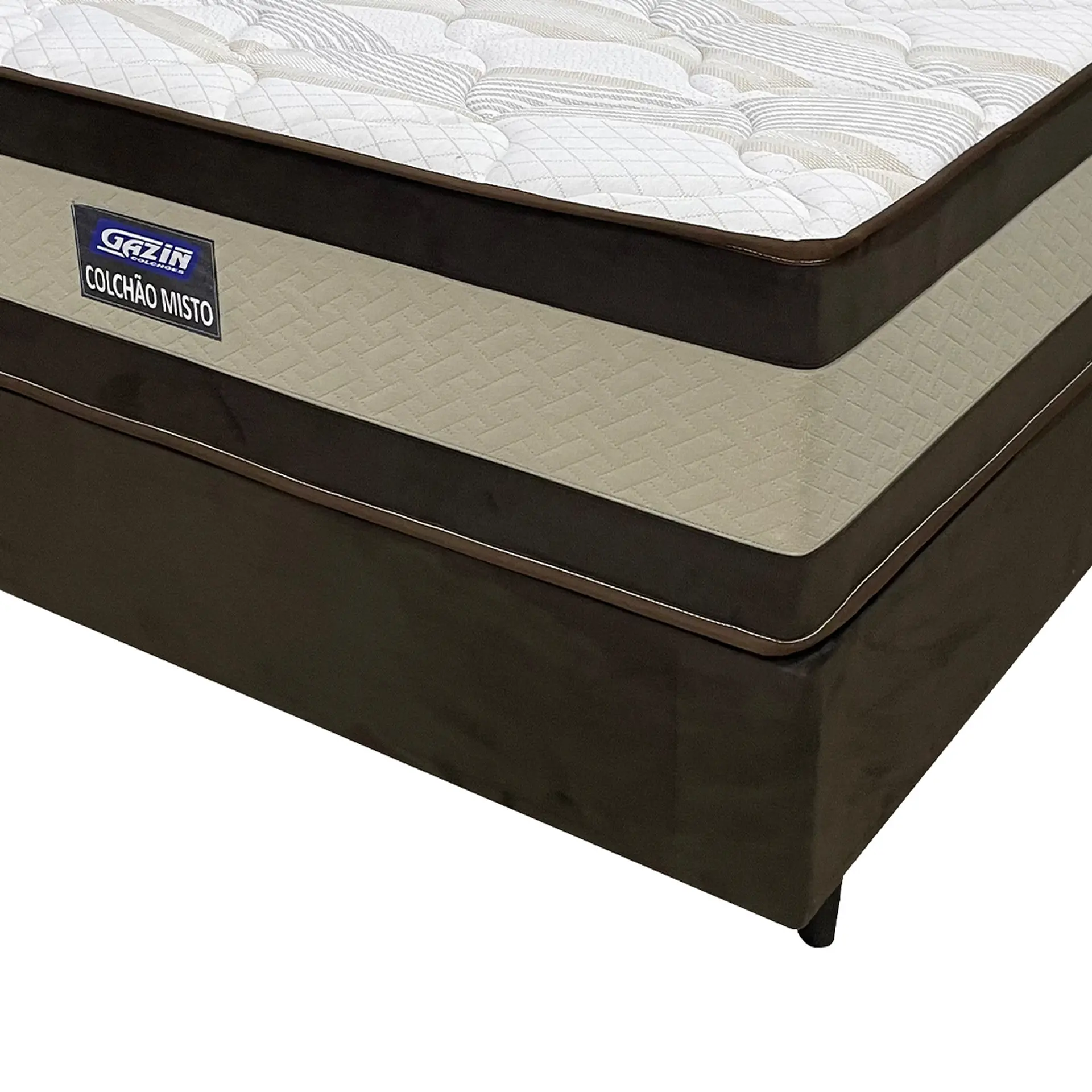 Colchão Cama Box Gazin Espuma Queen Size Misto Duo Extra 158x198