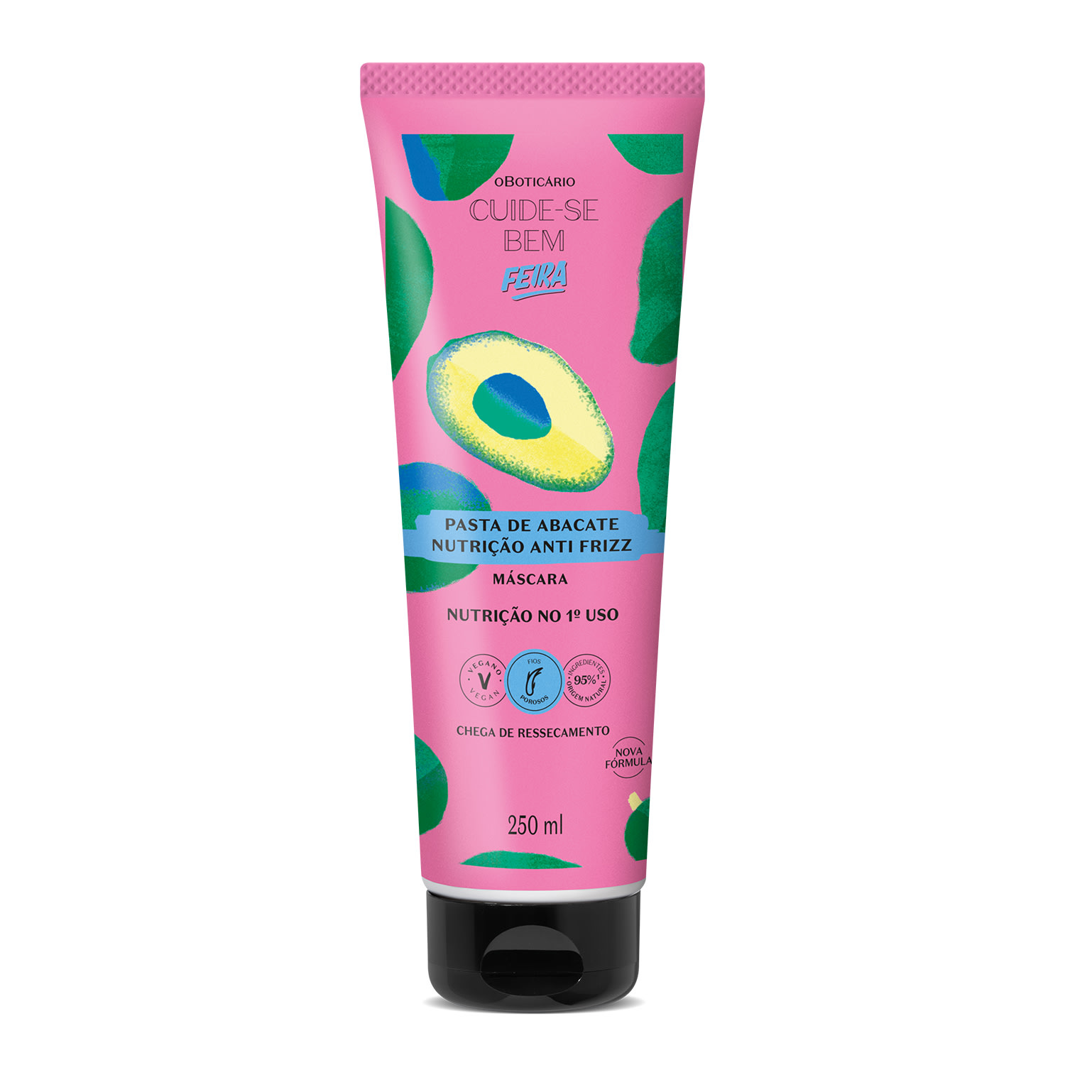 Combo Cuide-se Bem Feira Pasta de Abacate: Shampoo 230ml + Máscara Capilar 250ml