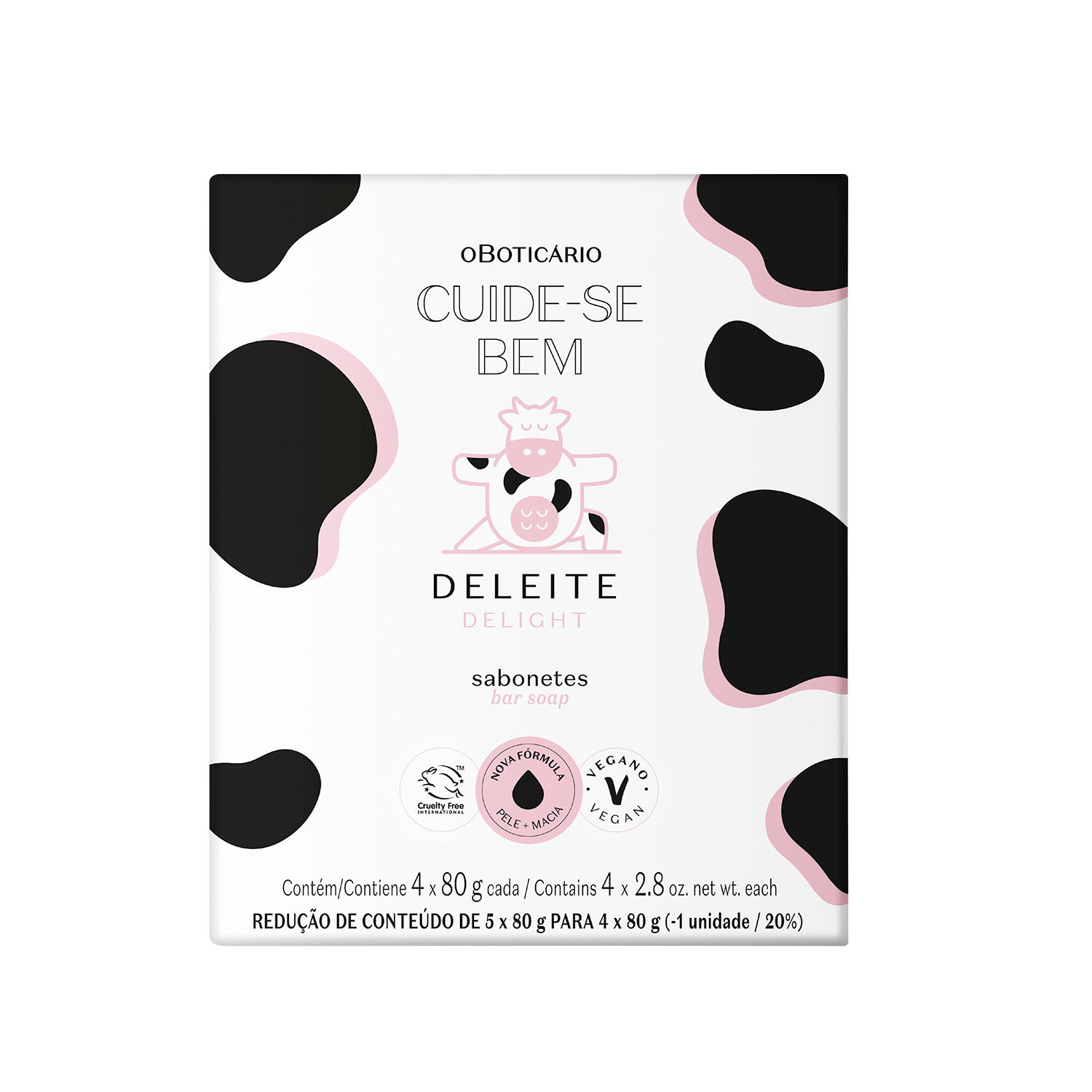 Sabonete Em Barra Cuide-Bem Deleite 4x80g
