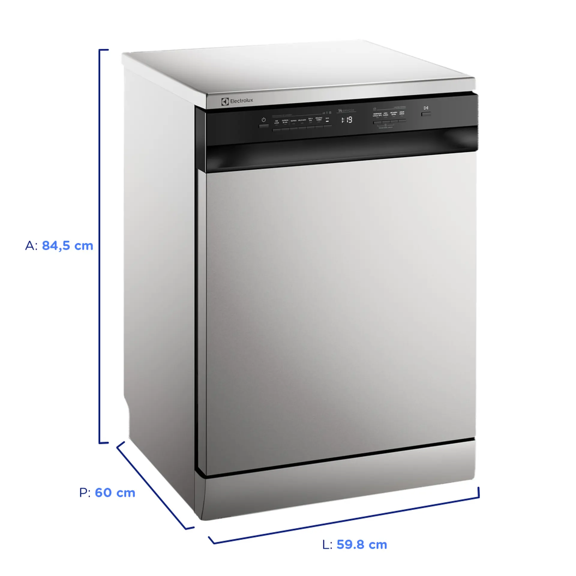 Lava-Louças Electrolux 14 Serviços Display Digital LS14E - Inox - 220 Volts