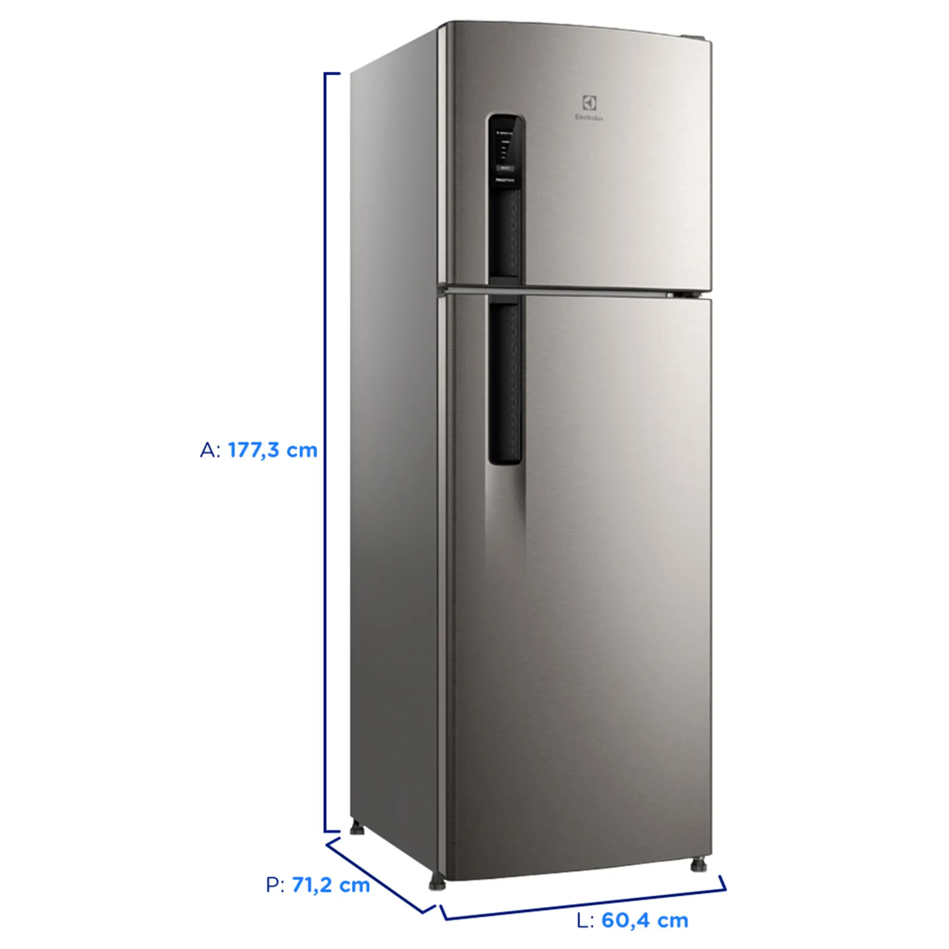 Geladeira Electrolux 380L Frost Free Duplex TF41S - Inox - 110 Volts