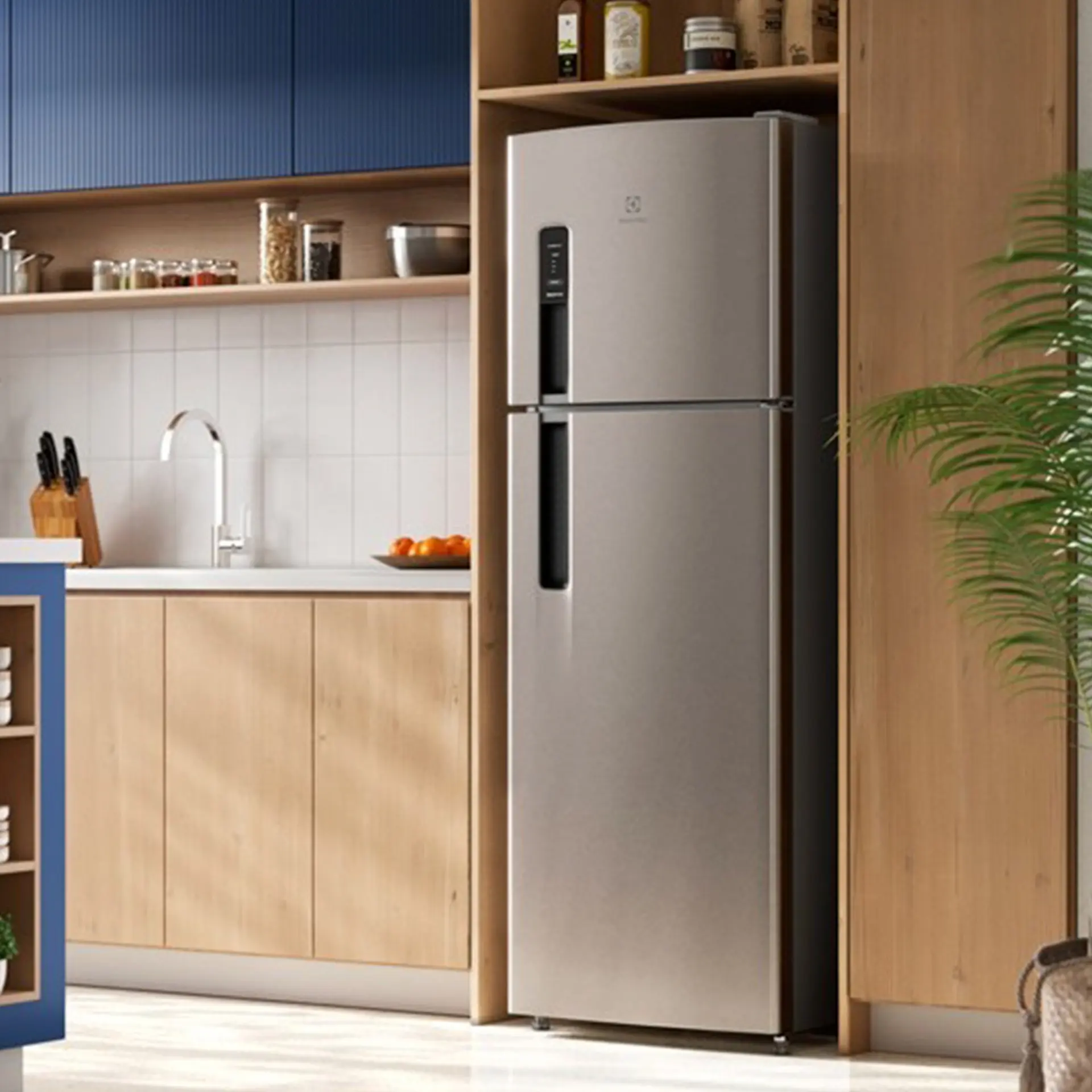 Geladeira Electrolux 380L Frost Free Duplex TF41S - Inox - 110 Volts
