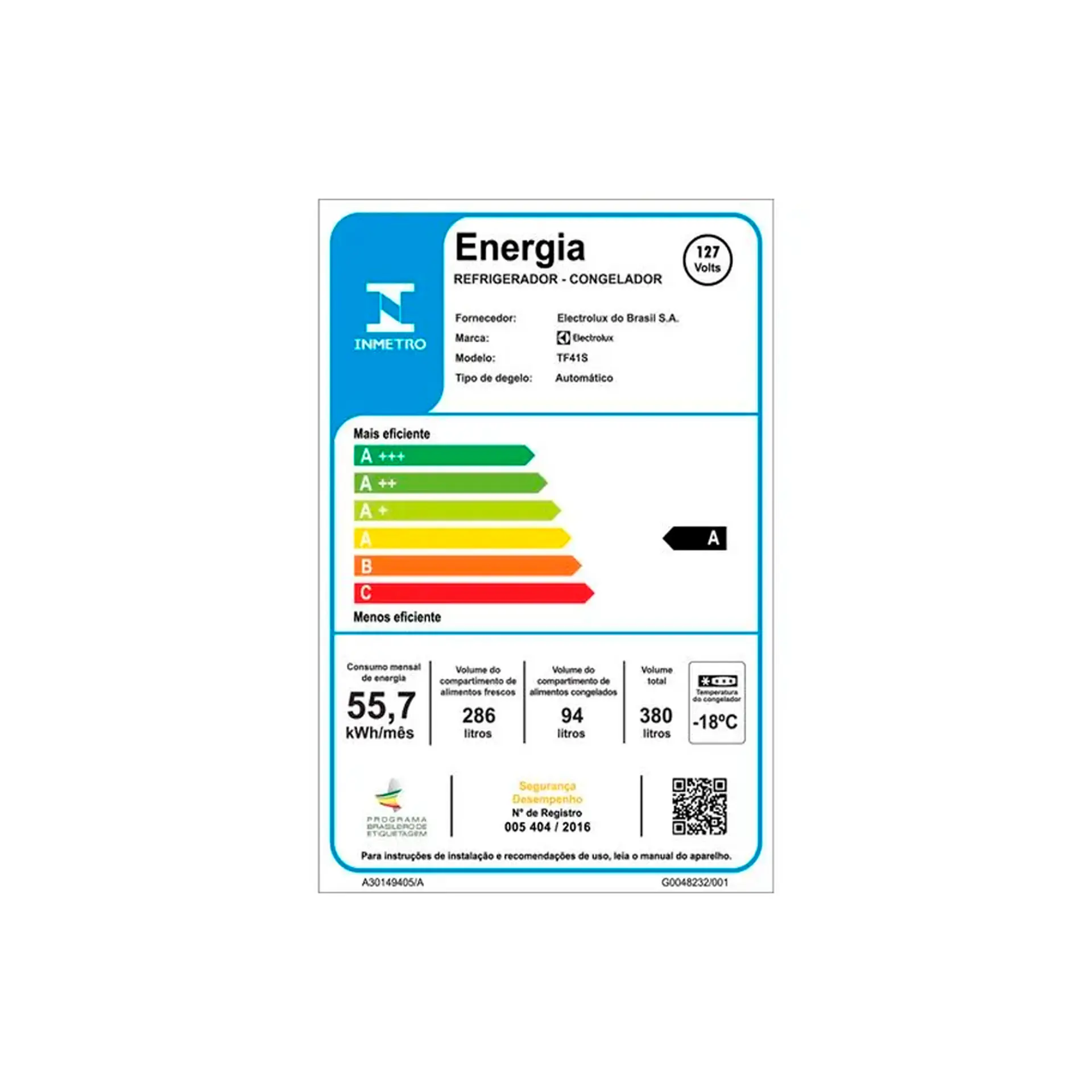 Geladeira Electrolux 380L Frost Free Duplex TF41S - Inox - 110 Volts