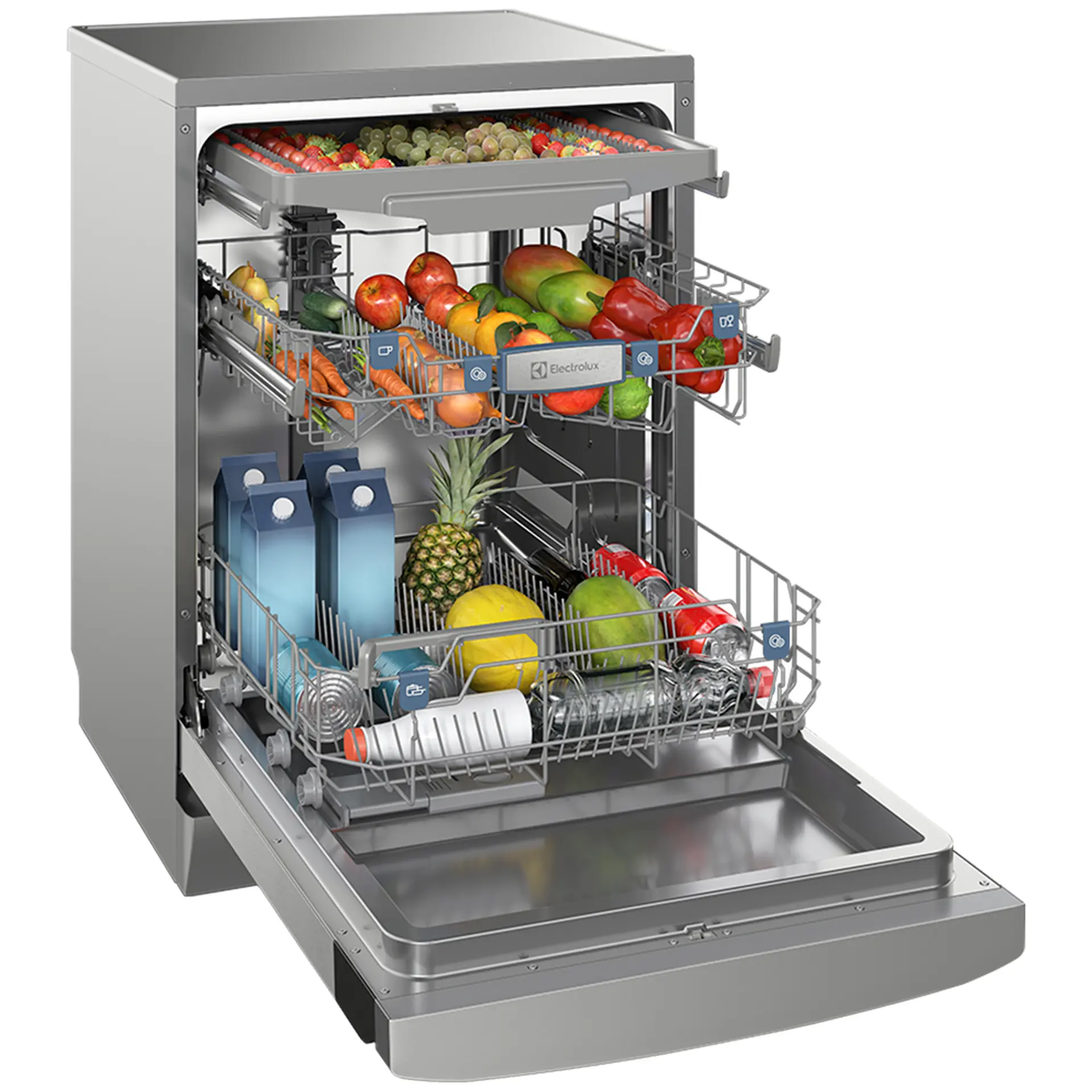 Lava-Louças Electrolux 14 Serviços Função Higienizar Compras LL14X - Inox - 110 Volts