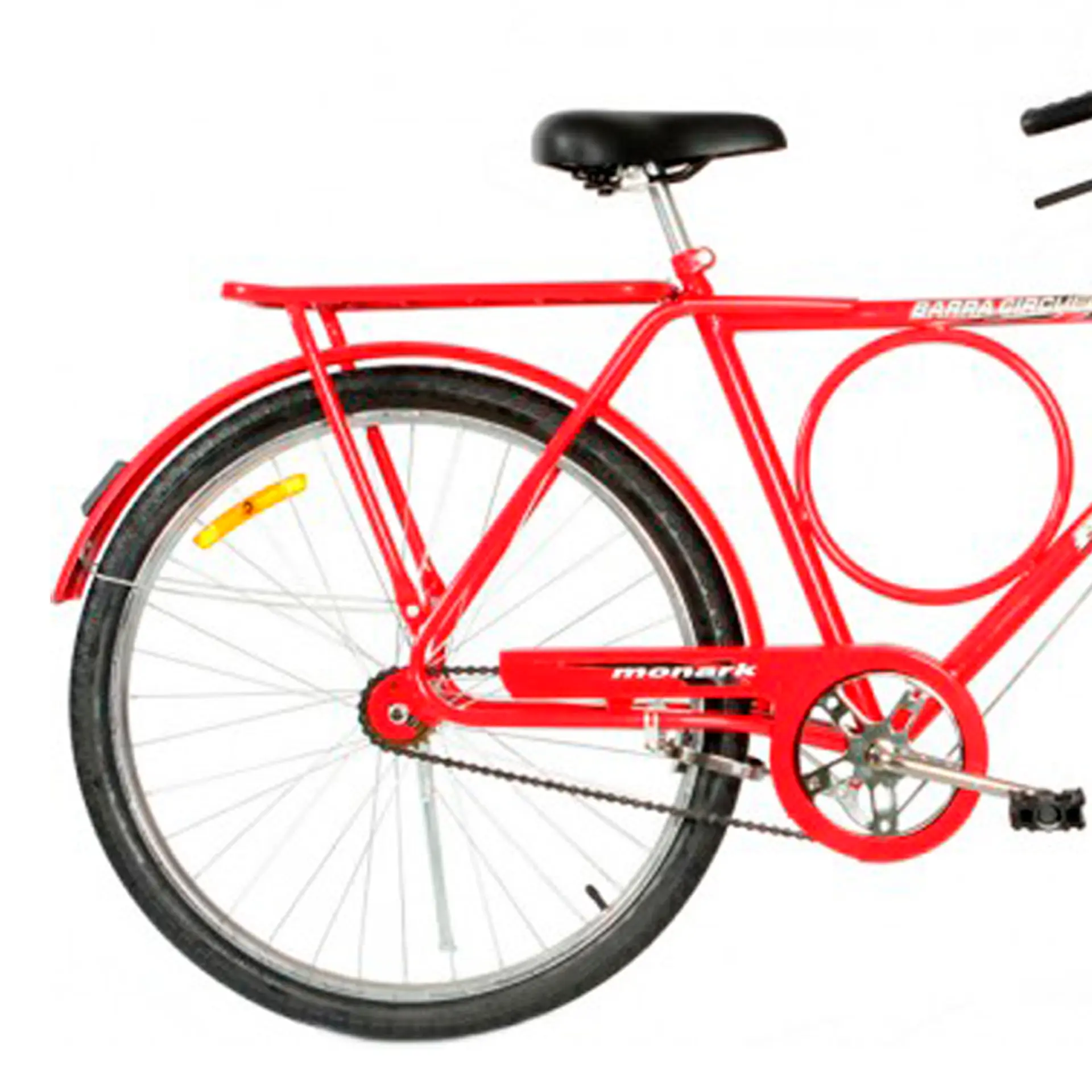 Bicicleta Aro 26 Monark Barra Circular Freio Varão - Vermelho