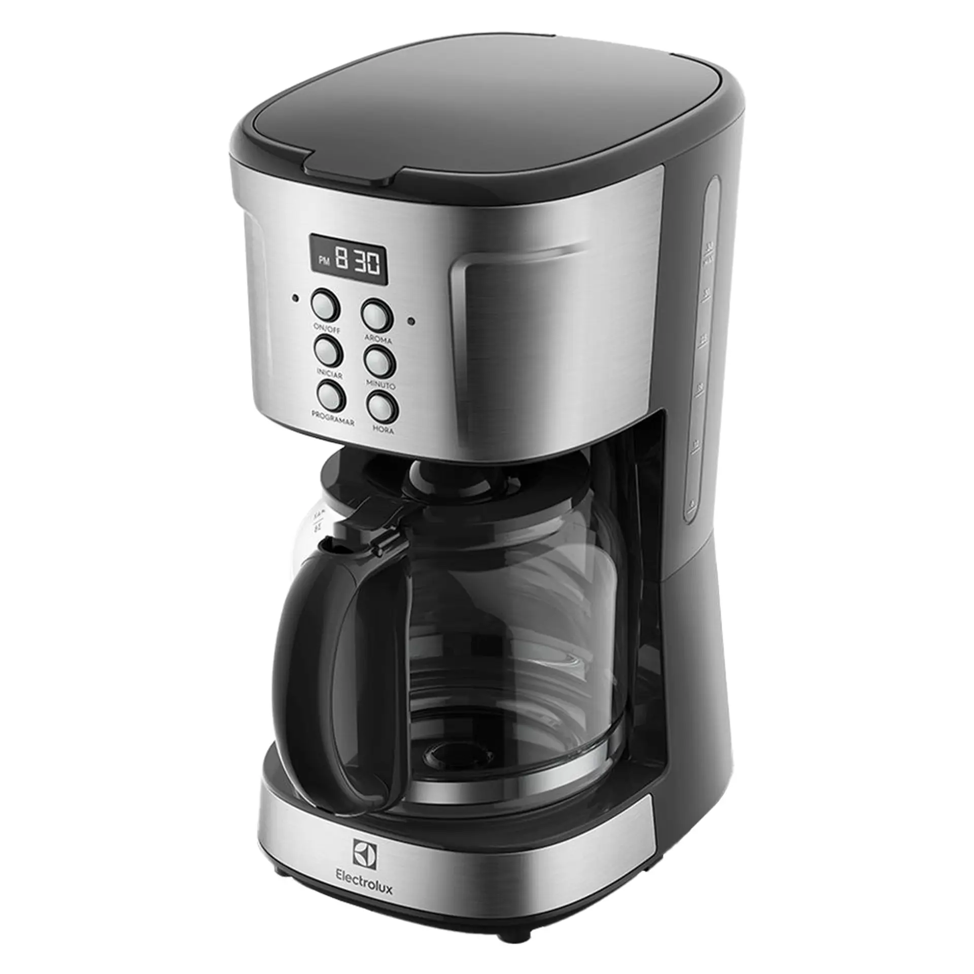 Cafeteria Elétrica Electrolux Programável com Timer Experience 38 Xícaras ECM30 - Preto/Inox - 110 Volts