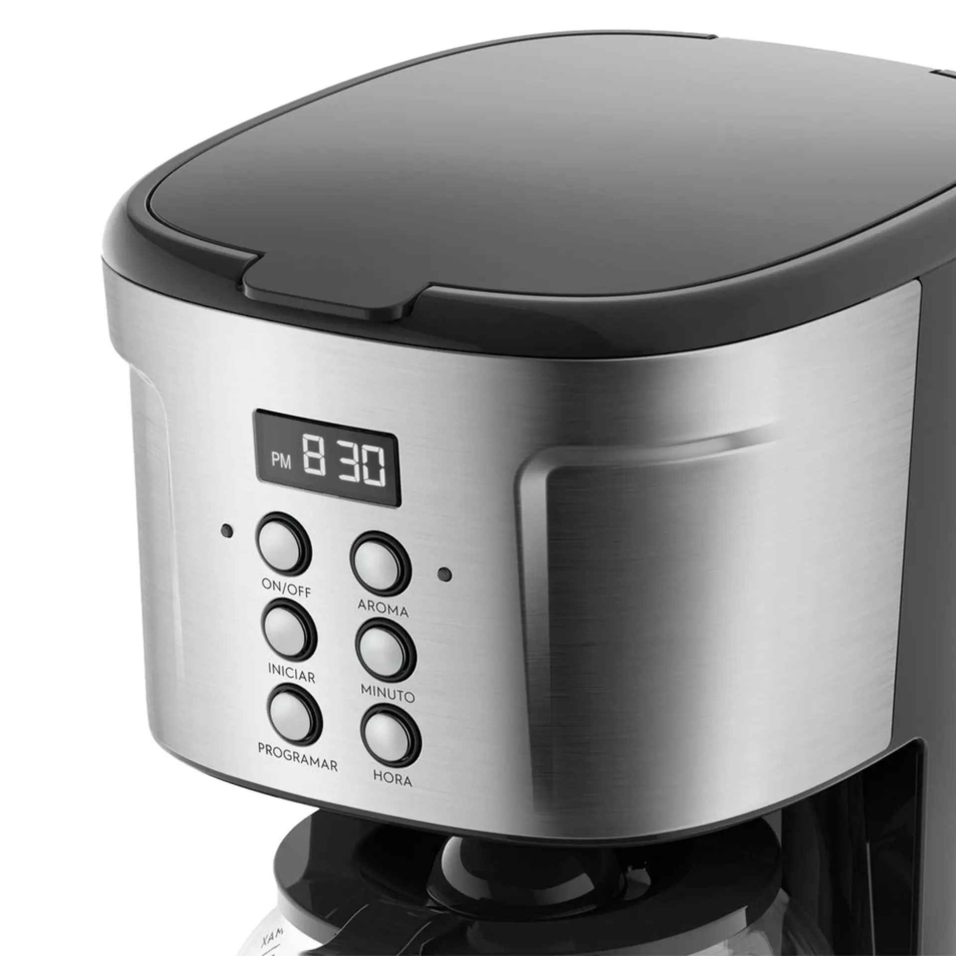 Cafeteria Elétrica Electrolux Programável com Timer Experience 38 Xícaras ECM30 - Preto/Inox - 110 Volts