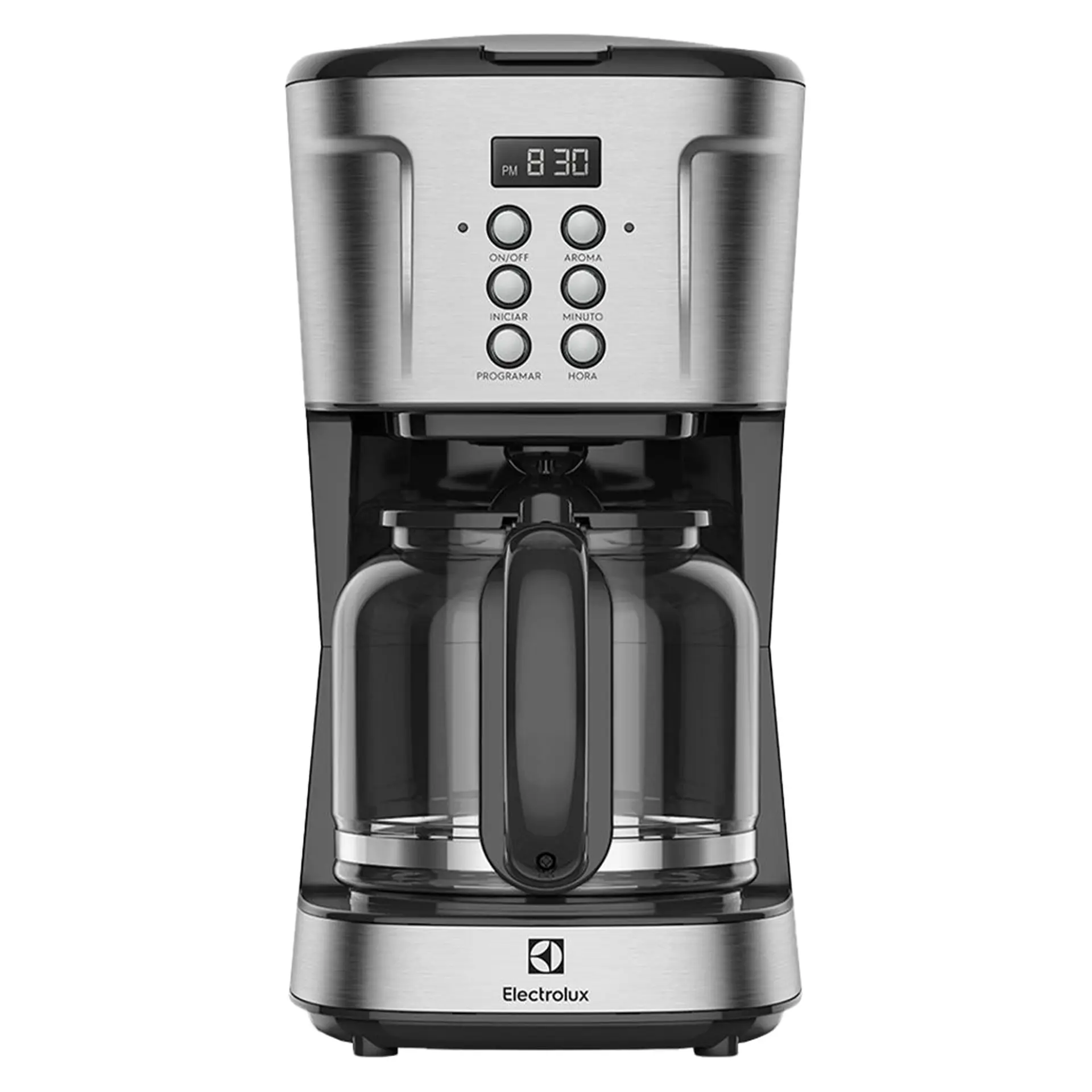 Cafeteria Elétrica Electrolux Programável com Timer Experience 38 Xícaras ECM30 - Preto/Inox - 110 Volts