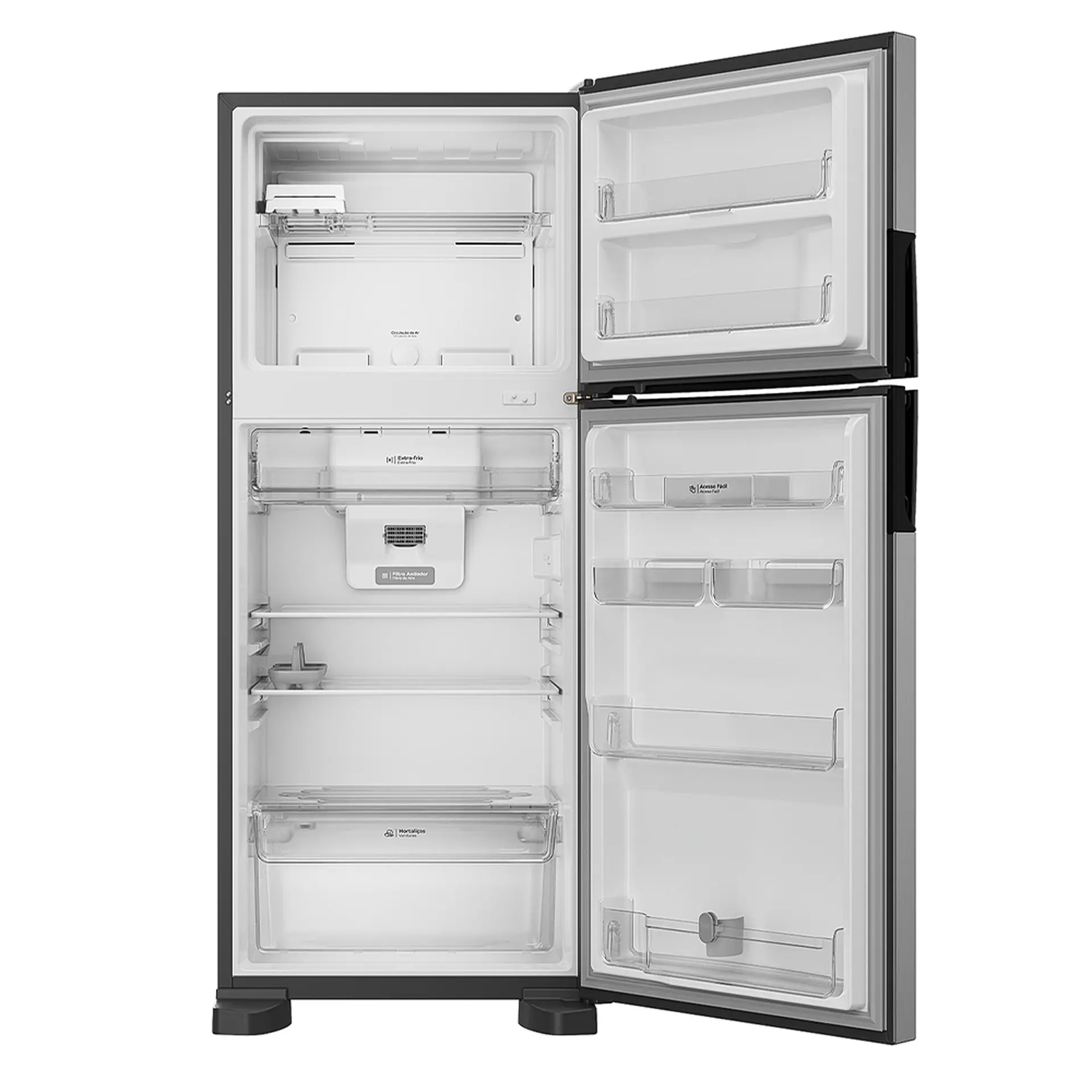 Geladeira Consul 412L Frost Free Duplex CRM50MK - Inox - 220 Volts
