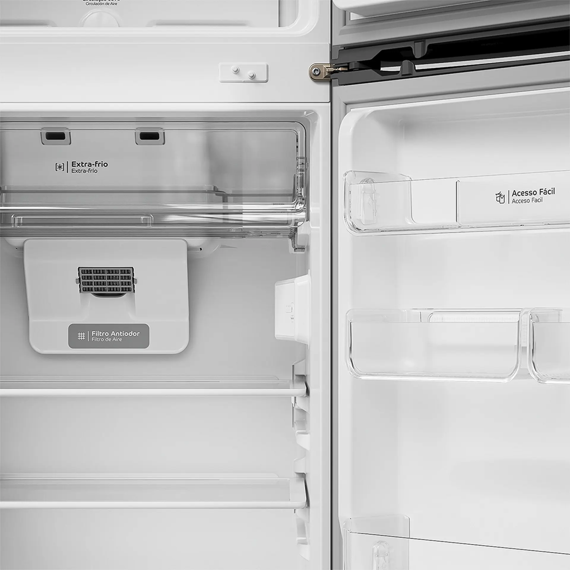 Geladeira Consul 412L Frost Free Duplex CRM50MK - Inox - 220 Volts