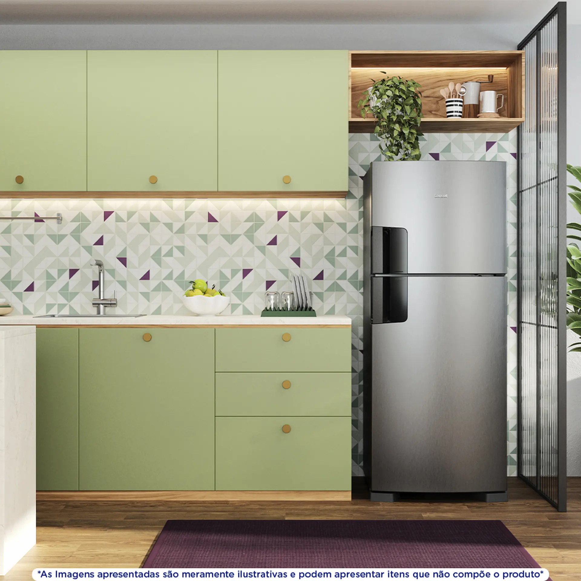 Geladeira Consul 412L Frost Free Duplex CRM50MK - Inox - 220 Volts