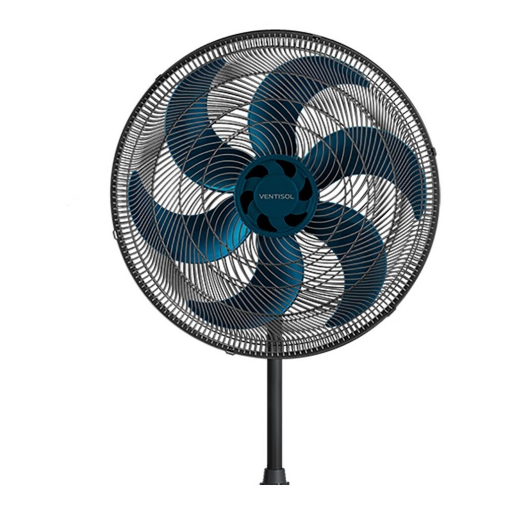 Ventilador de Coluna Ventisol Turbo 50CM 127 Volts 135 Watts 6 Pás Preto/Azul - 10040