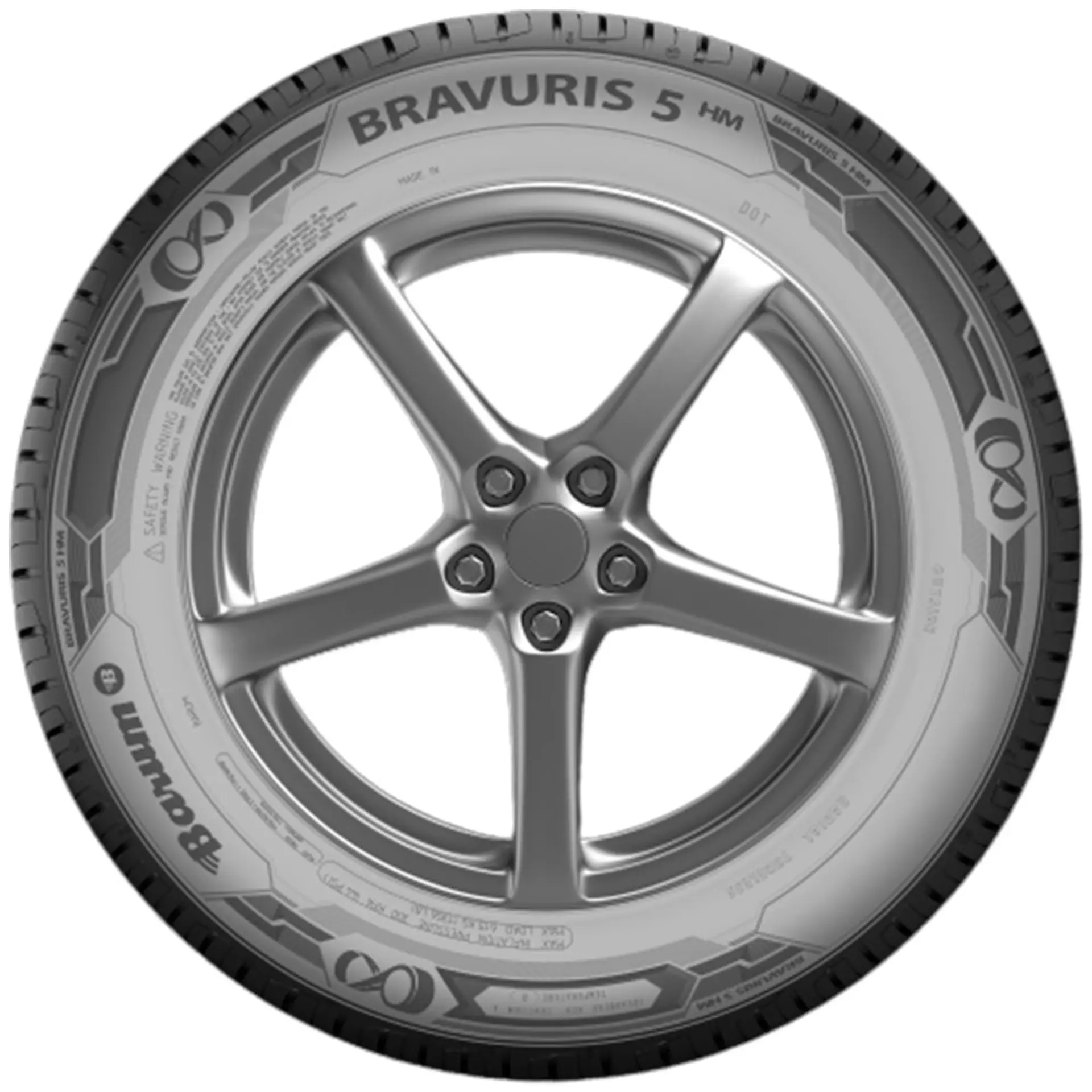 Pneu 205/55R16 Barum Bravuris 5HM Aro 16 91V Assimétrico Radial
