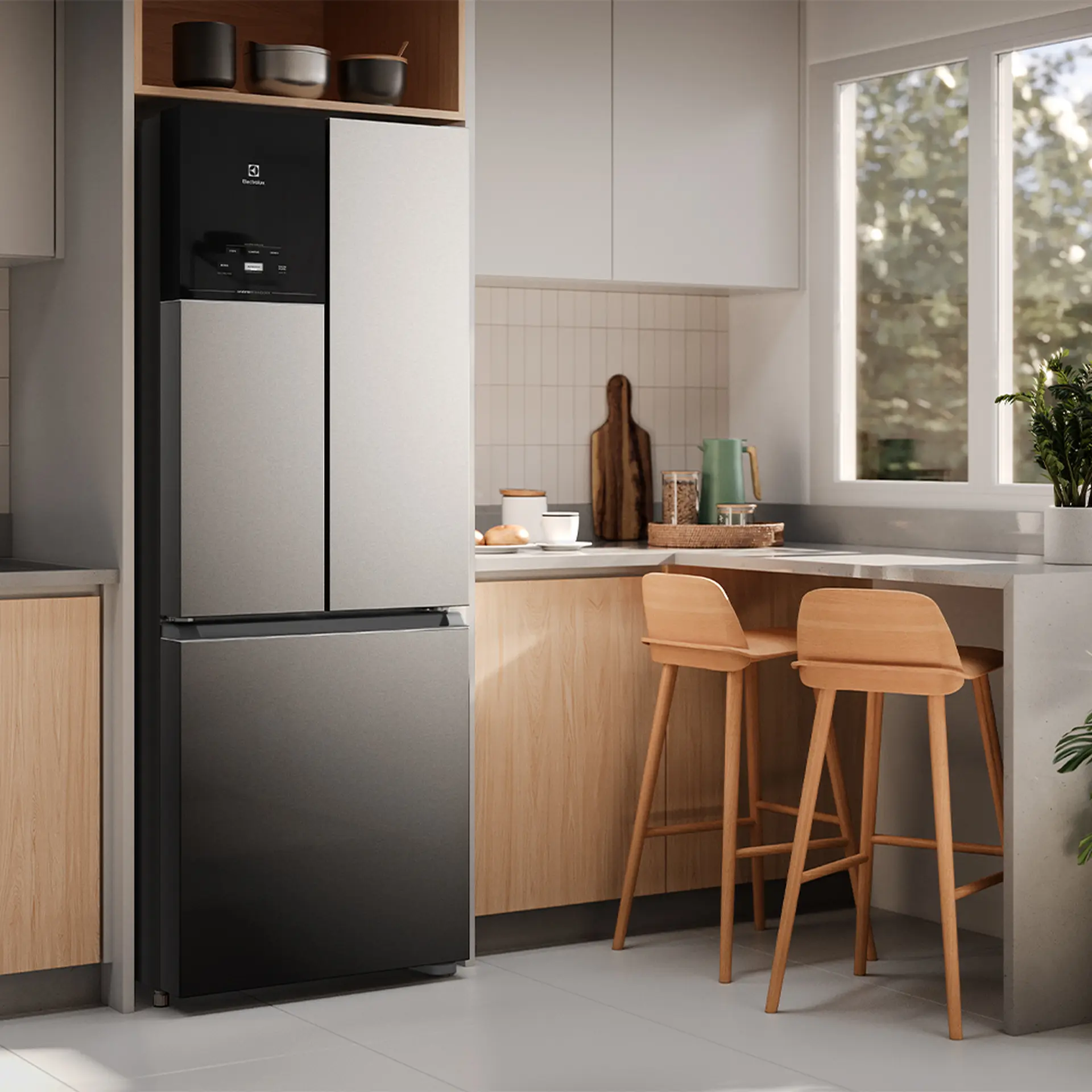 Geladeira Refrigerador Electrolux 480L Frost Free 3 Portas IM7S - Prata - 110 Volts