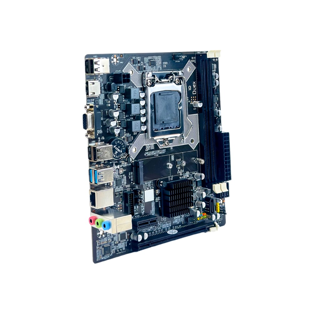 Placa Mãe Duex DXMBH81G H81 Box para Intel LGA 1150 Memória DDR3 Som Video e Rede