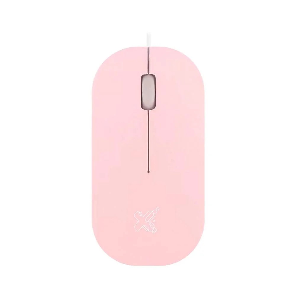 Mouse USB Maxprint Surface 1200dpi Rosa 60000136