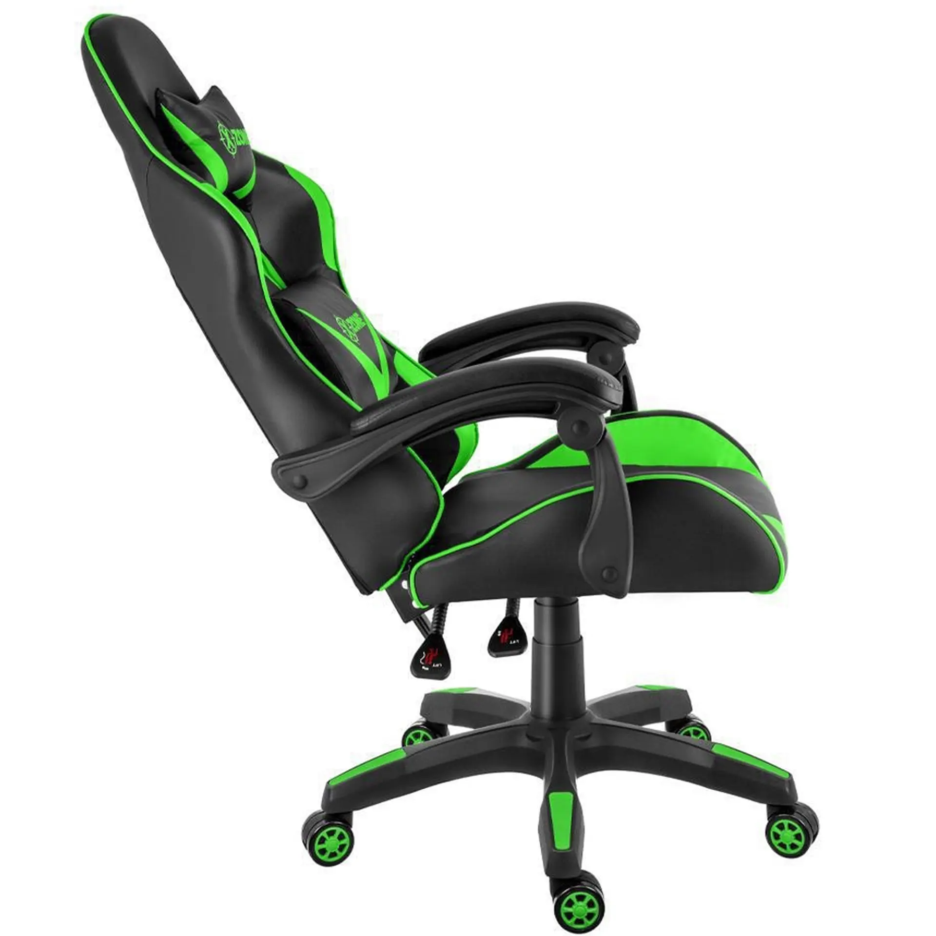 Cadeira Gamer Xzone CGR01GR Rodízios Pistão a Gás e Encosto Reclinável - Preto/Verde