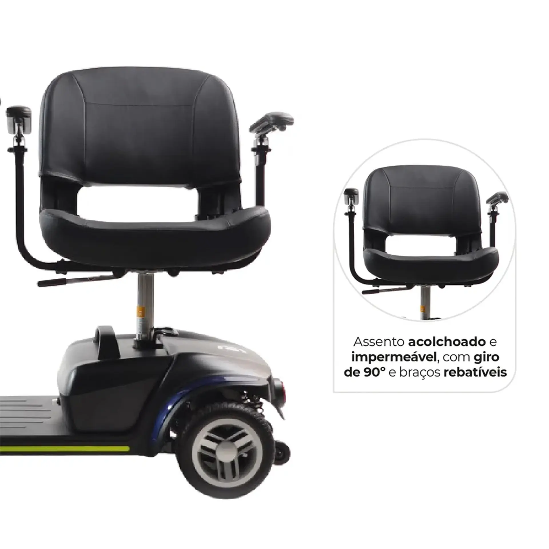 Scooter Elétrica Dellamed LB 270W Freio Eletromagnético 136 KG - Bivolt