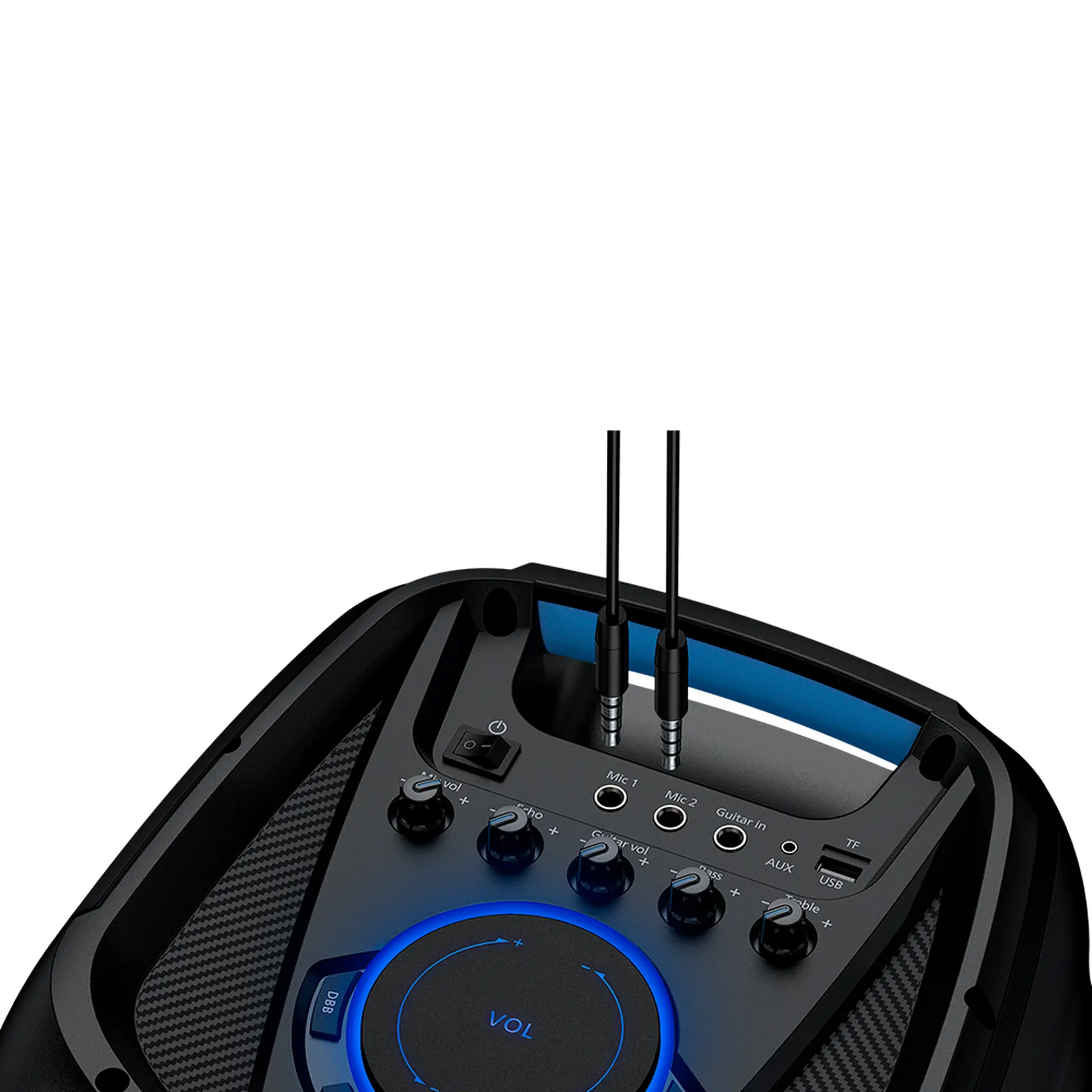 Caixa de Som Portátil Philips Party Speaker 1300W Bluetooth - Preto
