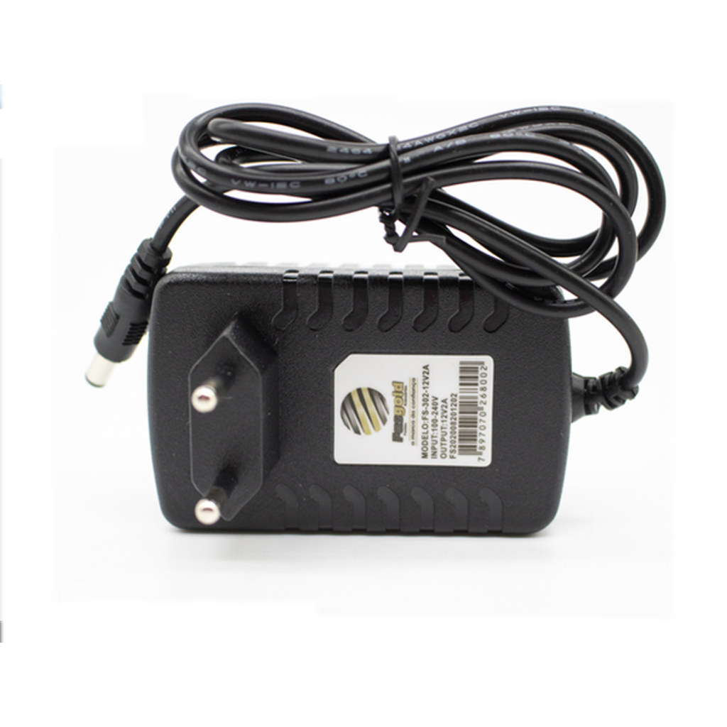Fonte Chaveada 12V 2A 24W Bivolt Fasgold - FS-302