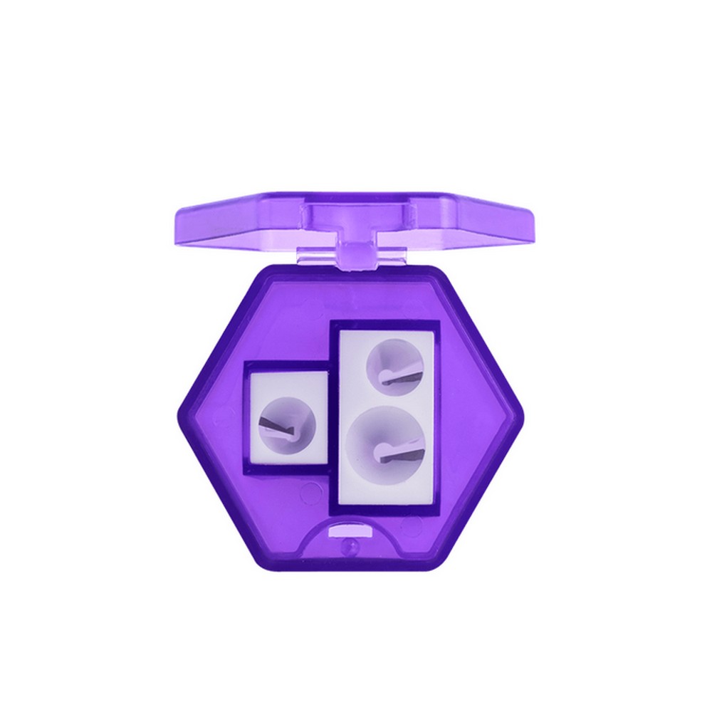 Apontador com Depósito Hexagonal Unitário Roxo BRW AP3003