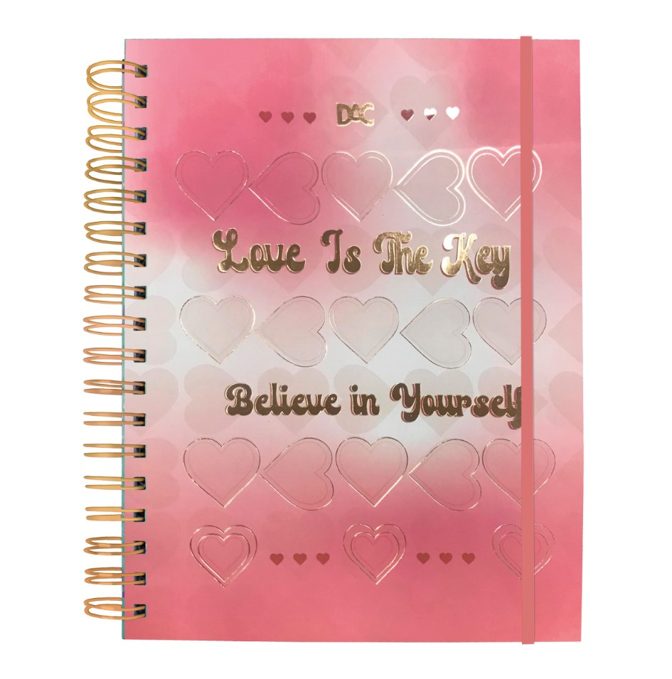 Caderno DAC Smart Colegial Milky com Folhas Reposicionáveis