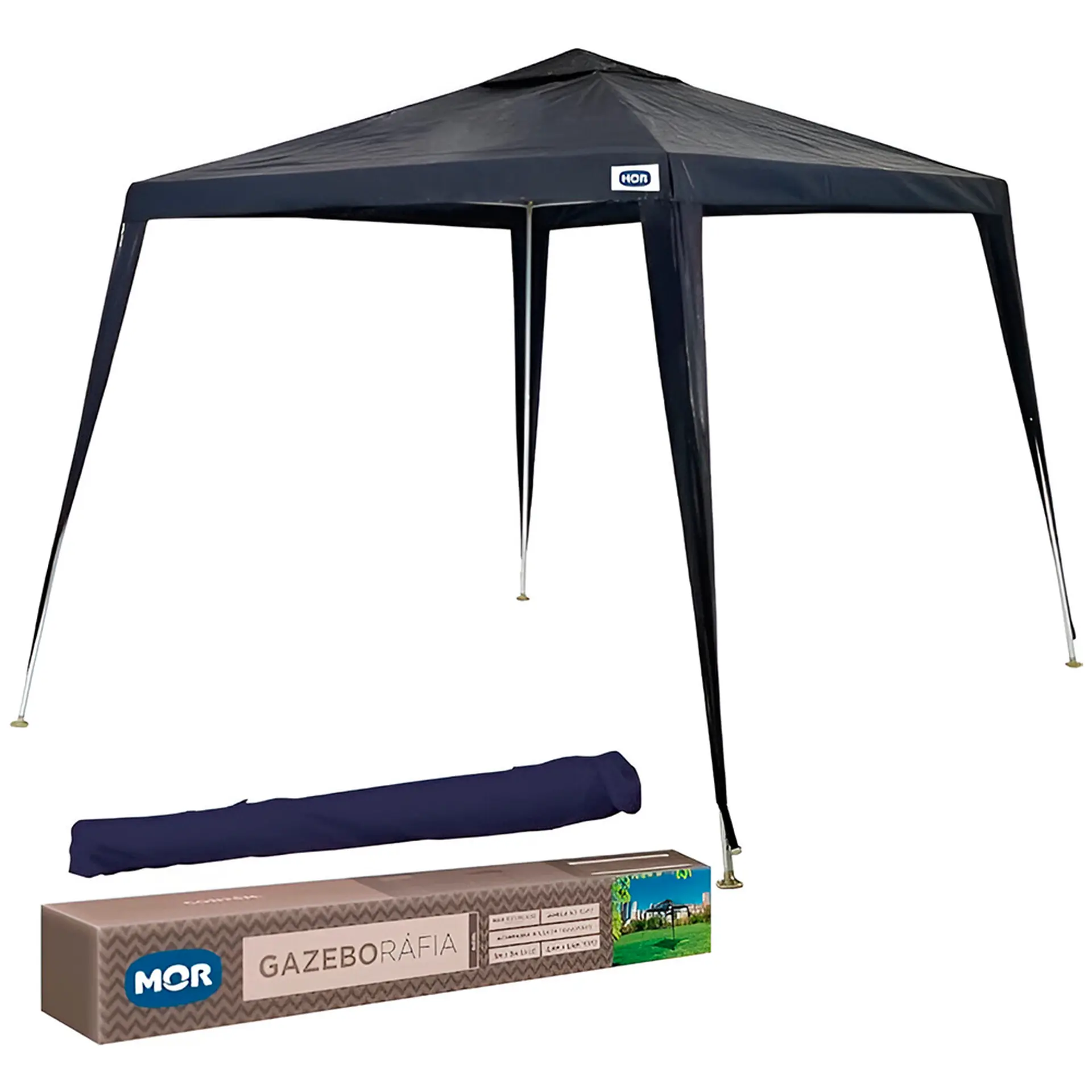 Tenda Gazebo Mor Ráfia 240cm x 300cm com Sacola - Azul