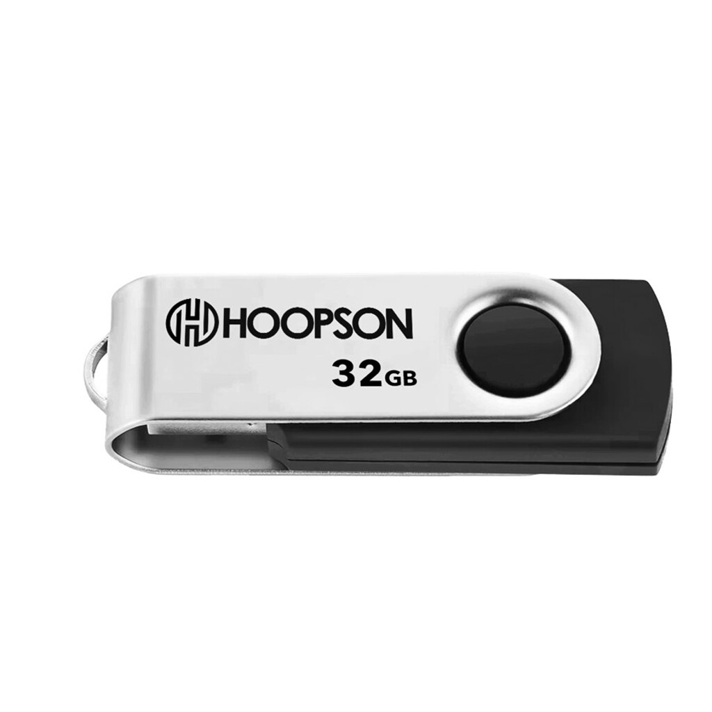 Pen Drive Hoopson 32GB Preto/Prata - PEN-001-32