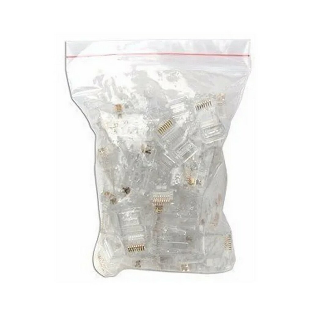 Conector RJ45 Seccon Macho 8x8 Cat.5 - CY-P8P8C00 - Pacote com 100 unidades