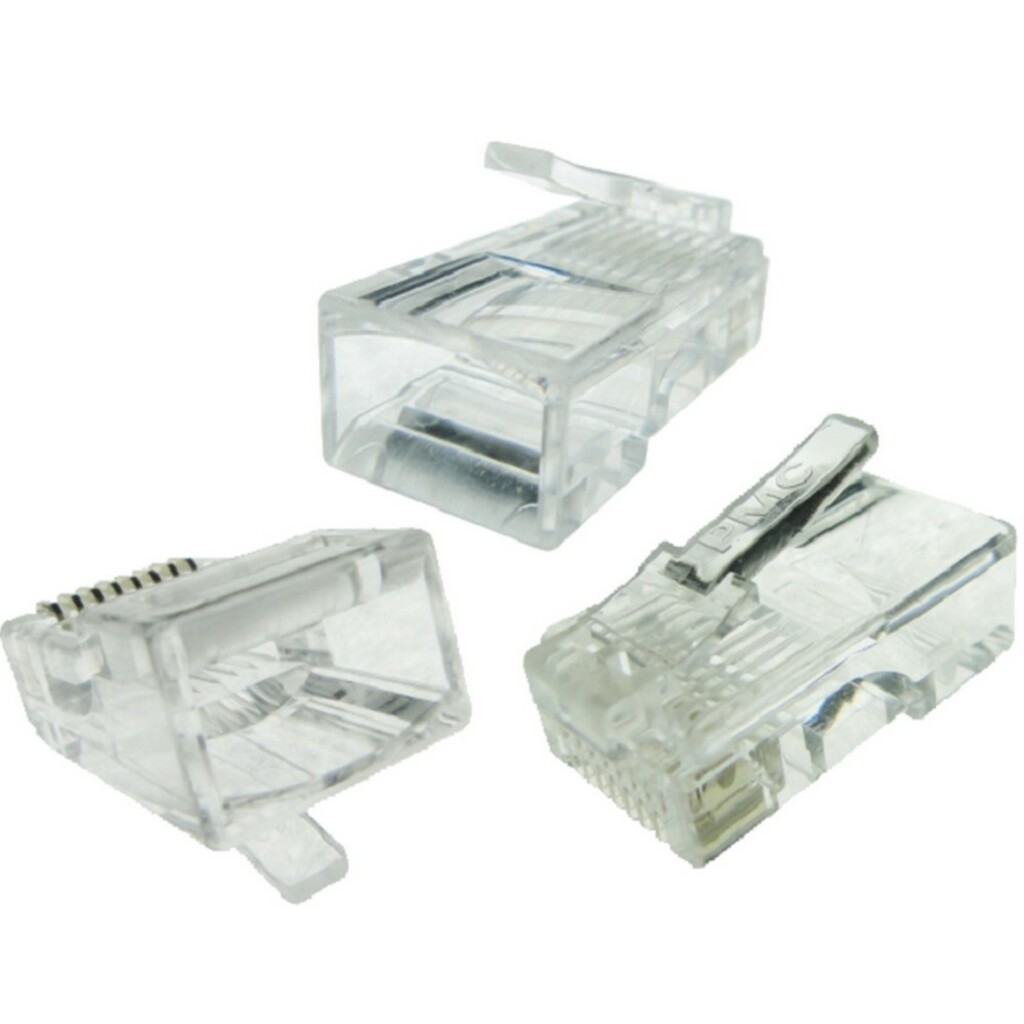 Conector RJ45 Seccon Macho 8x8 Cat.5 - CY-P8P8C00 - Pacote com 100 unidades