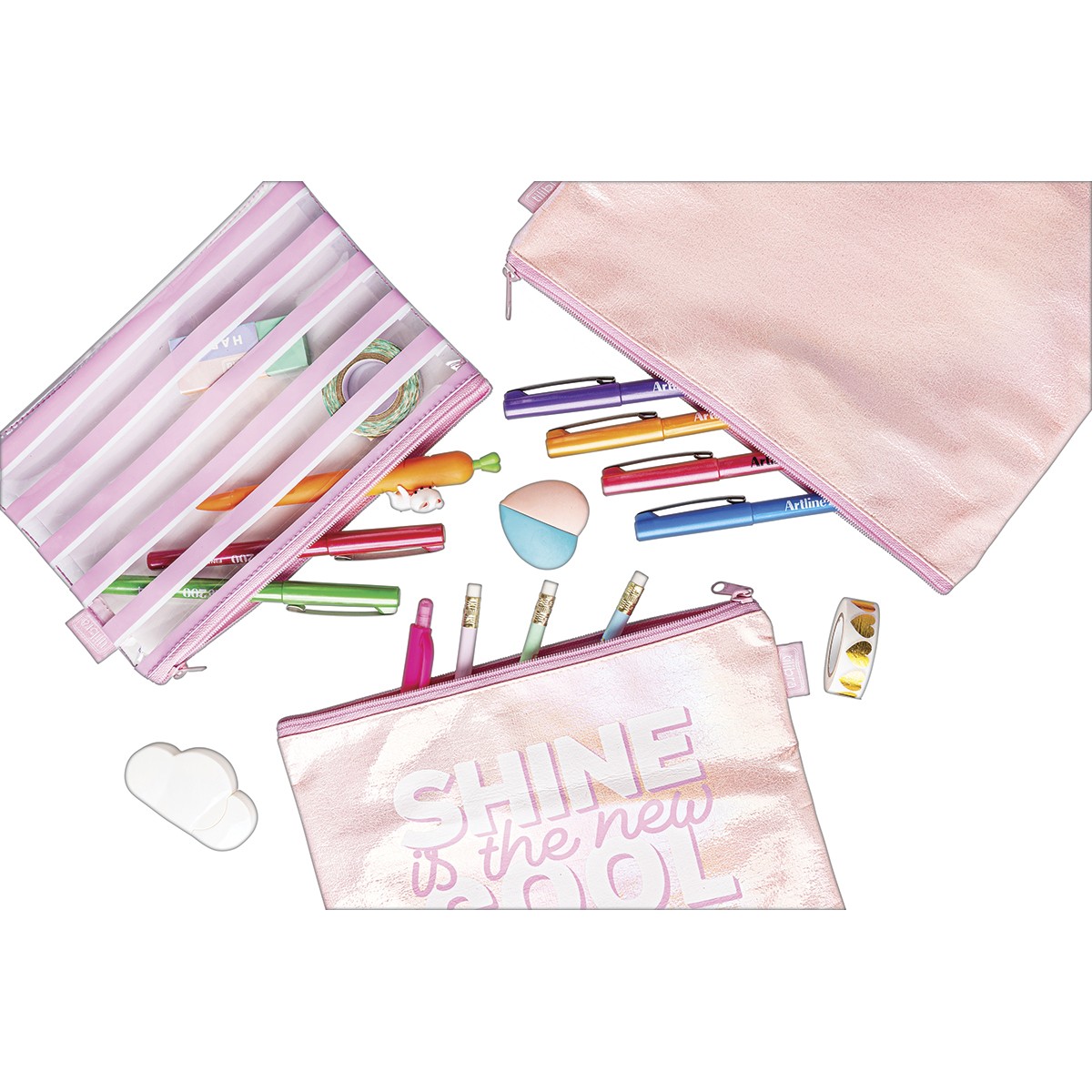 Estojo Tilibra Conjunto Slim Académie Shine Prático e Espaçoso