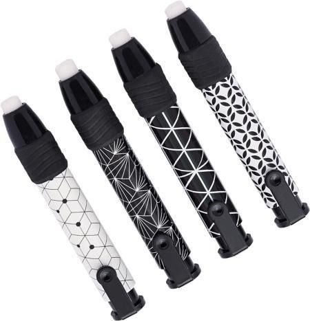 Caneta Borracha Molin Love B e W Preta Apaga com Precisão Unidade Sortido