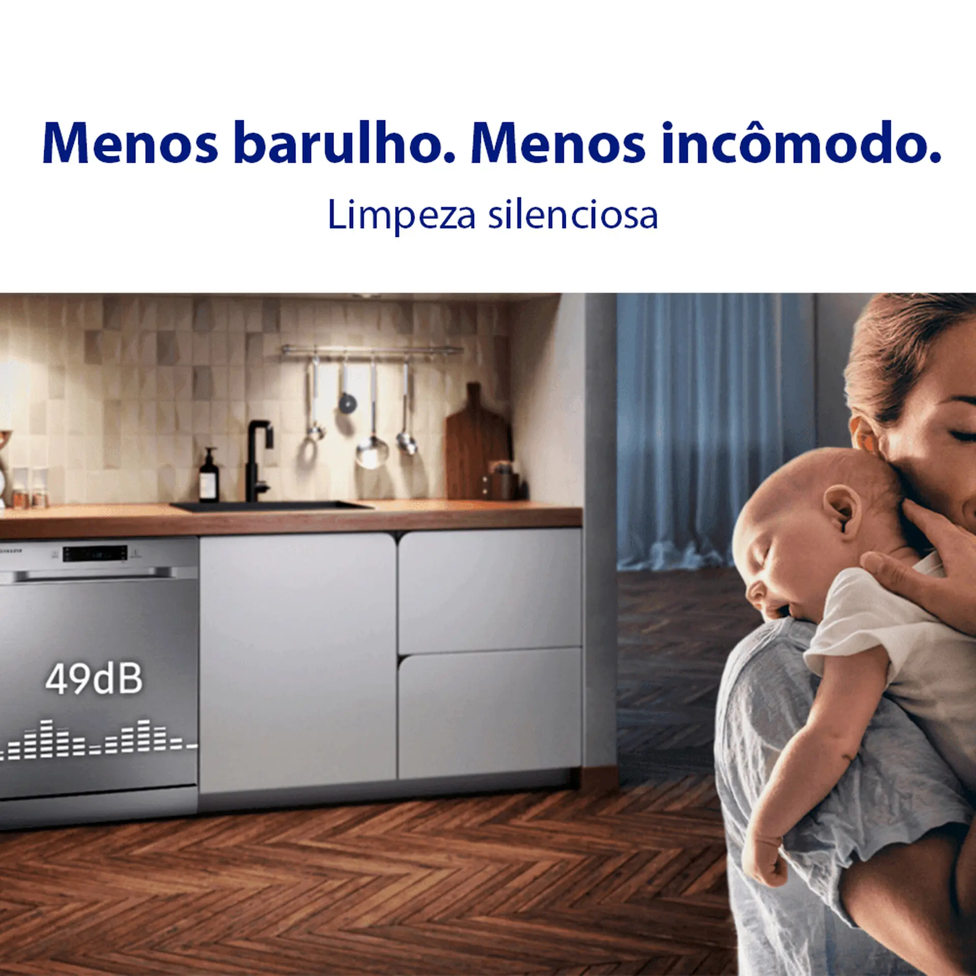 Lava-Louças Samsung 14 Serviços 5 Ciclos DW60C7050FS/AZ - Inox - 110 Volts