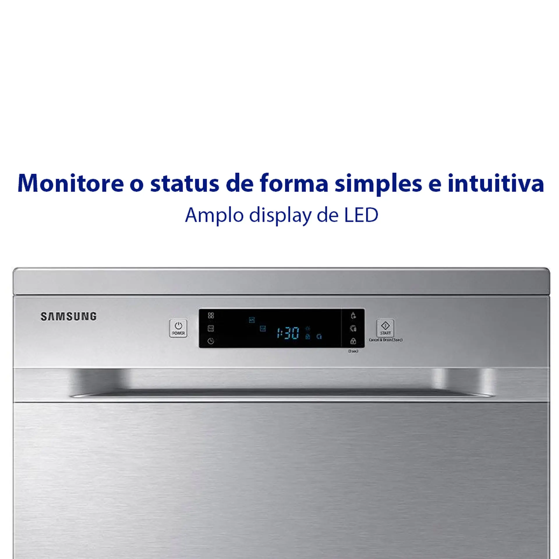 Lava-Louças Samsung 14 Serviços 5 Ciclos DW60C7050FS/AZ - Inox - 110 Volts