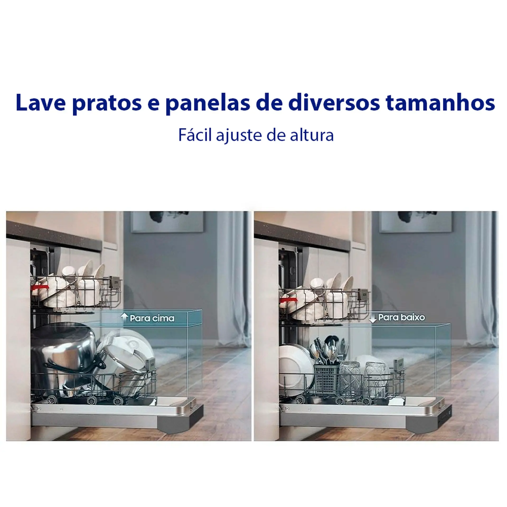 Lava-Louças Samsung 14 Serviços 5 Ciclos DW60C7050FS/AZ - Inox - 110 Volts