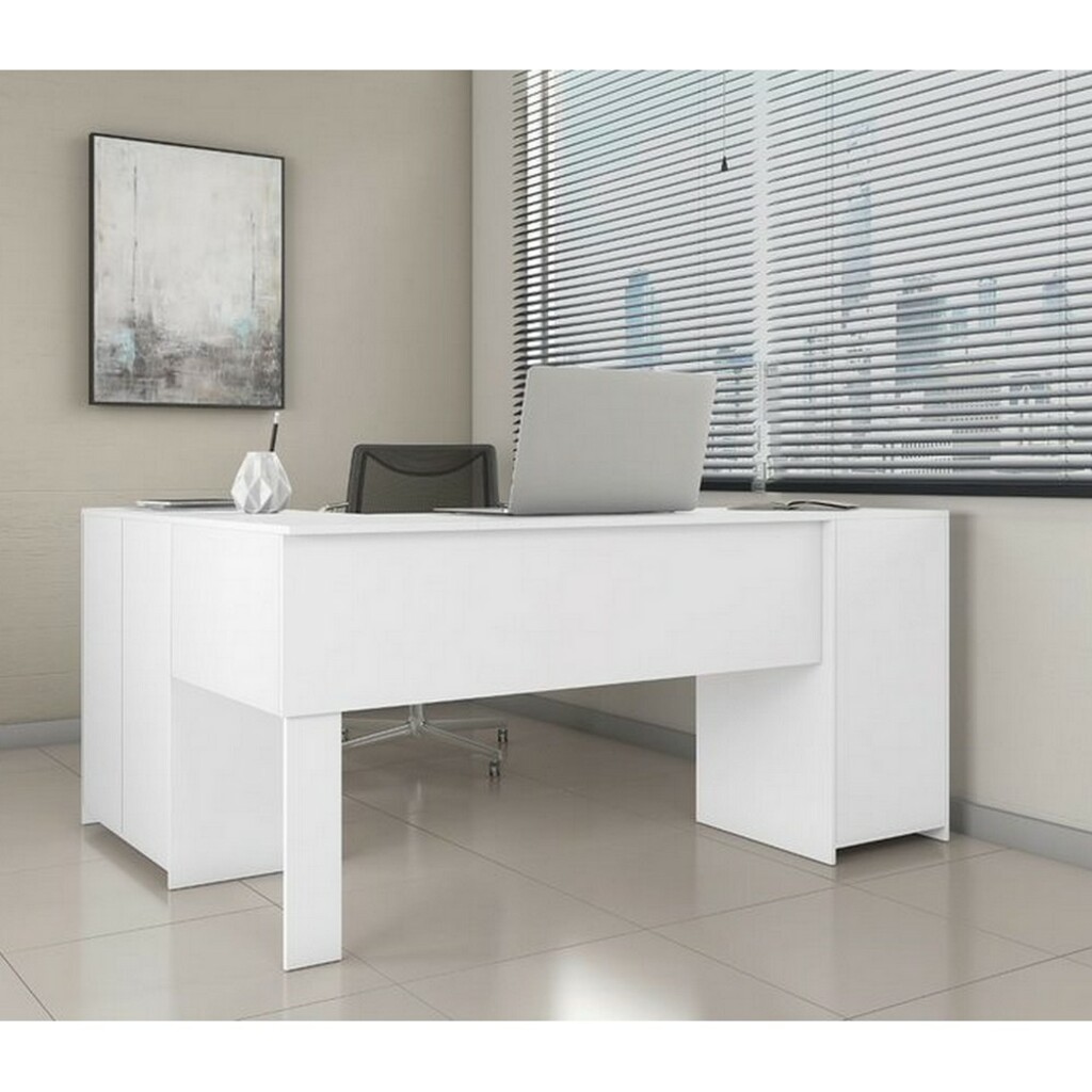 Mesa para Escritório 2 Gavetas 3 Portas Branco Notável Office NT2005/258611