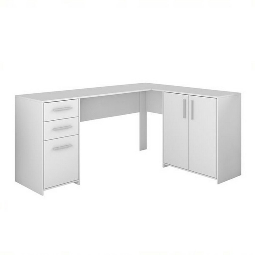 Mesa para Escritório 2 Gavetas 3 Portas Branco Notável Office NT2005/258611
