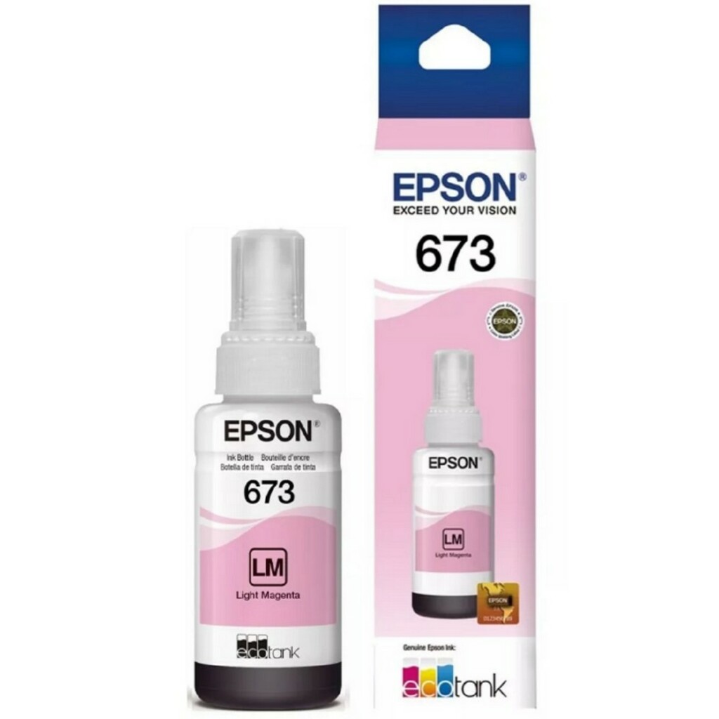 Tinta para Cartucho Epson Magenta Claro Original - T673620 - 6.500 páginas para L800, L805, L810, L850, L1800