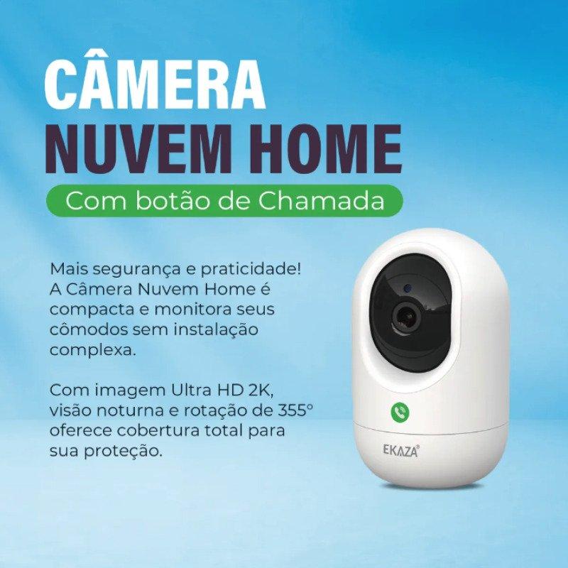 INSTALAÇÃO INCLUSA Câmera Interna Inteligente Ekaza EKGDT4117B