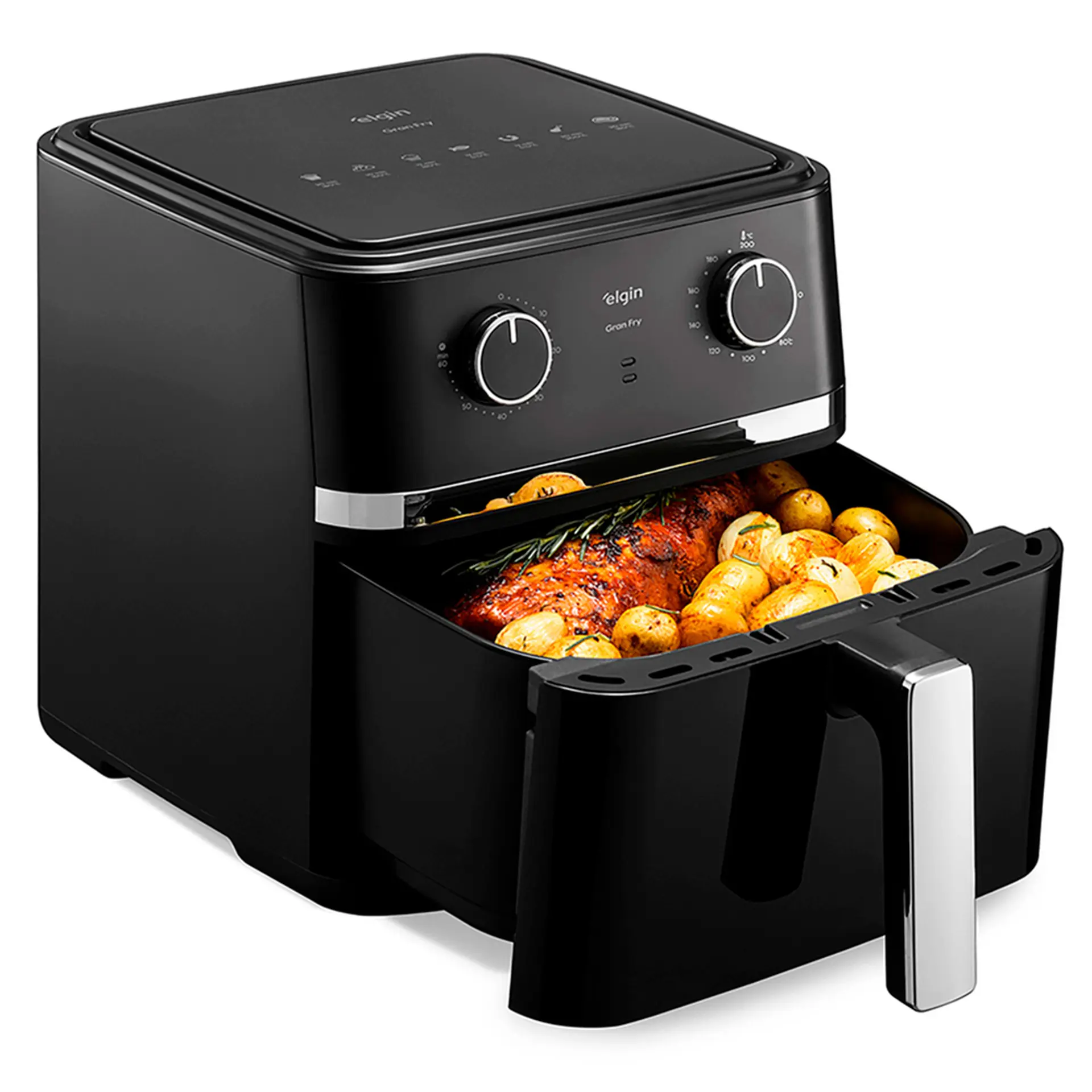 Fritadeira Elétrica Air Fryer Elgin Gran Fry 8L 1750W - Preto - 220 Volts