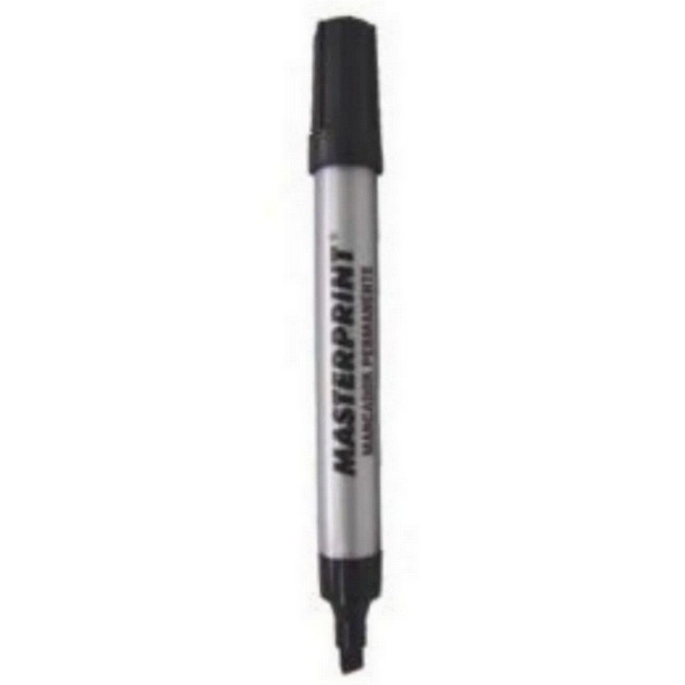 Caneta Marcador Permanente 4,5mm Caixa 12 Unidades Preto Masterprint MP615