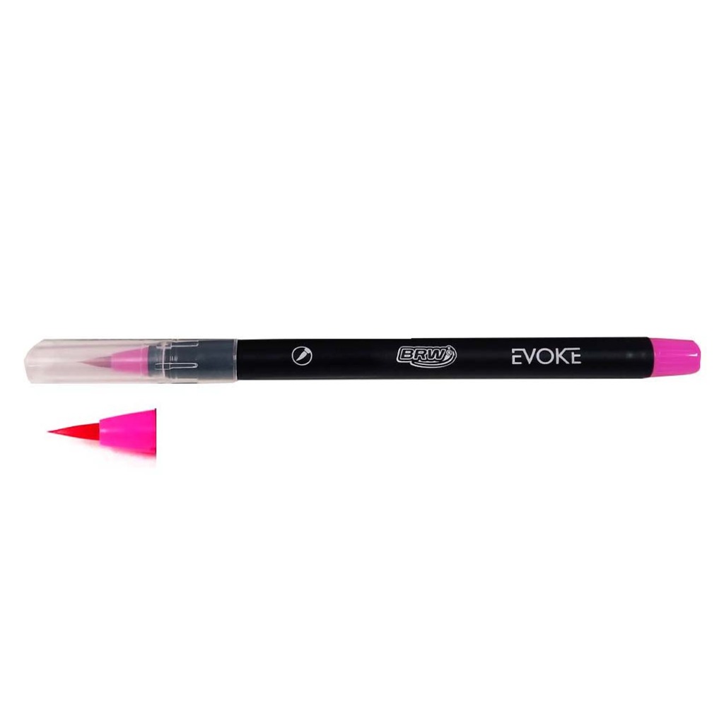 Caneta Marcador Artístico Brush Pen Rosa Unitário - BRW - BP0003