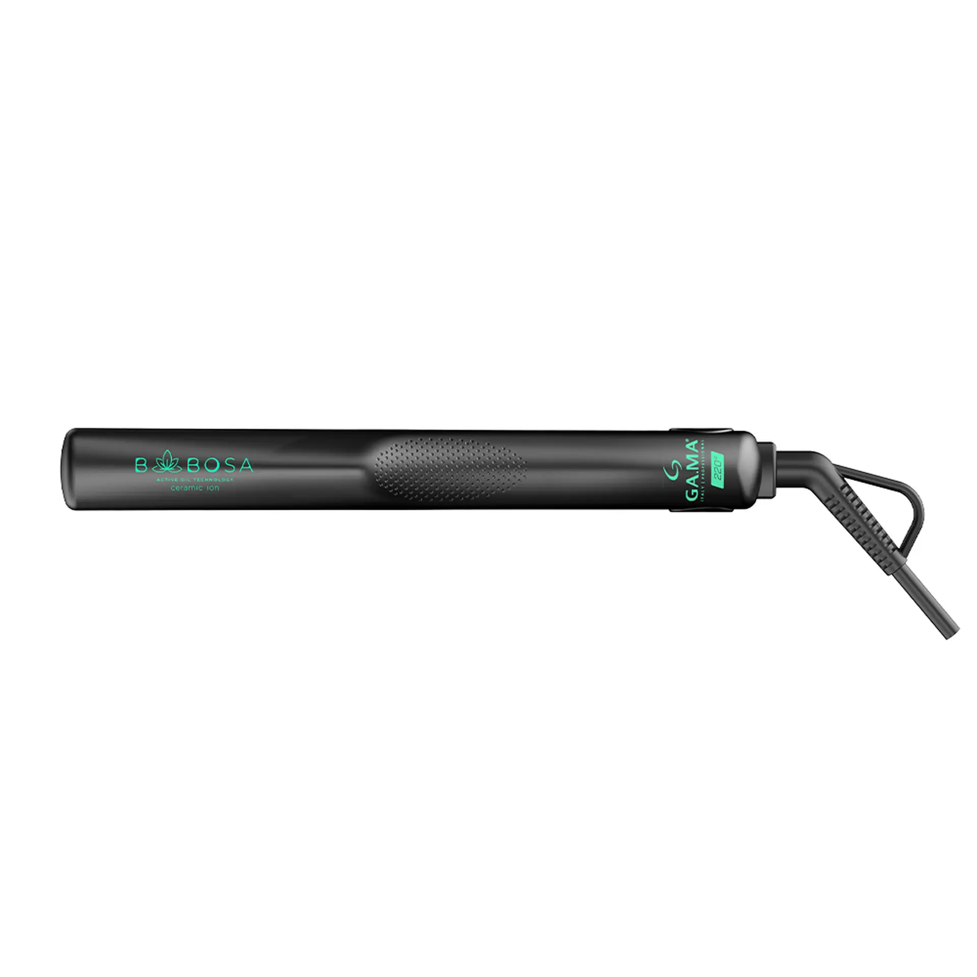 Prancha Gama Babosa Ergostyler Ceramic Íon 210°C Cabo Giratório - Preto/Verde - Bivolt