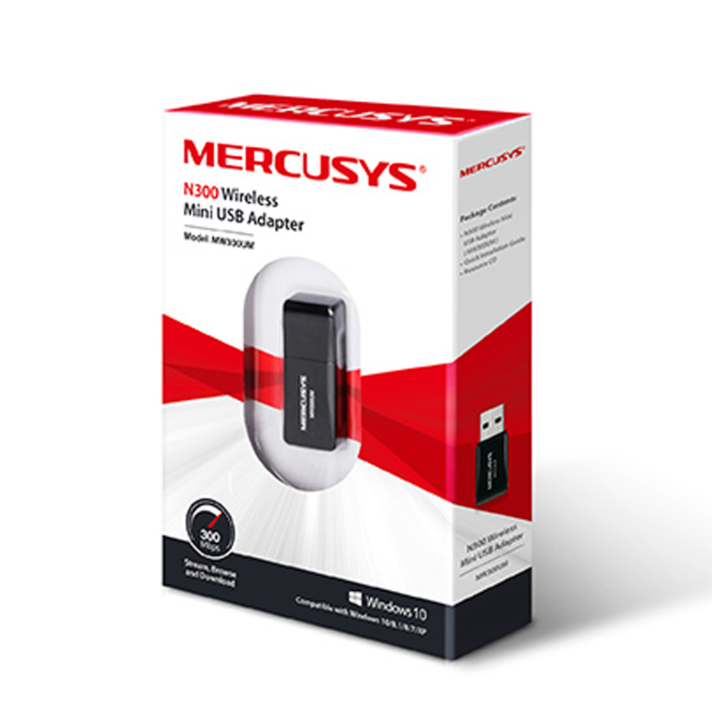 Adaptador USB Wireless Mercusys 300N Mini - MW300UM