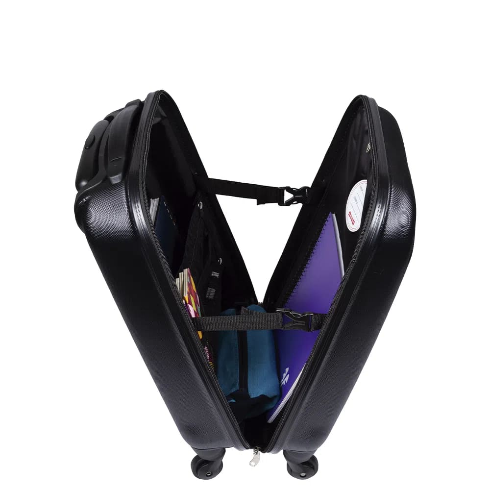 Mala de Rodinha Sestini Bordo Colors Pequena 360 Graus com Limitador de Abertura Preto