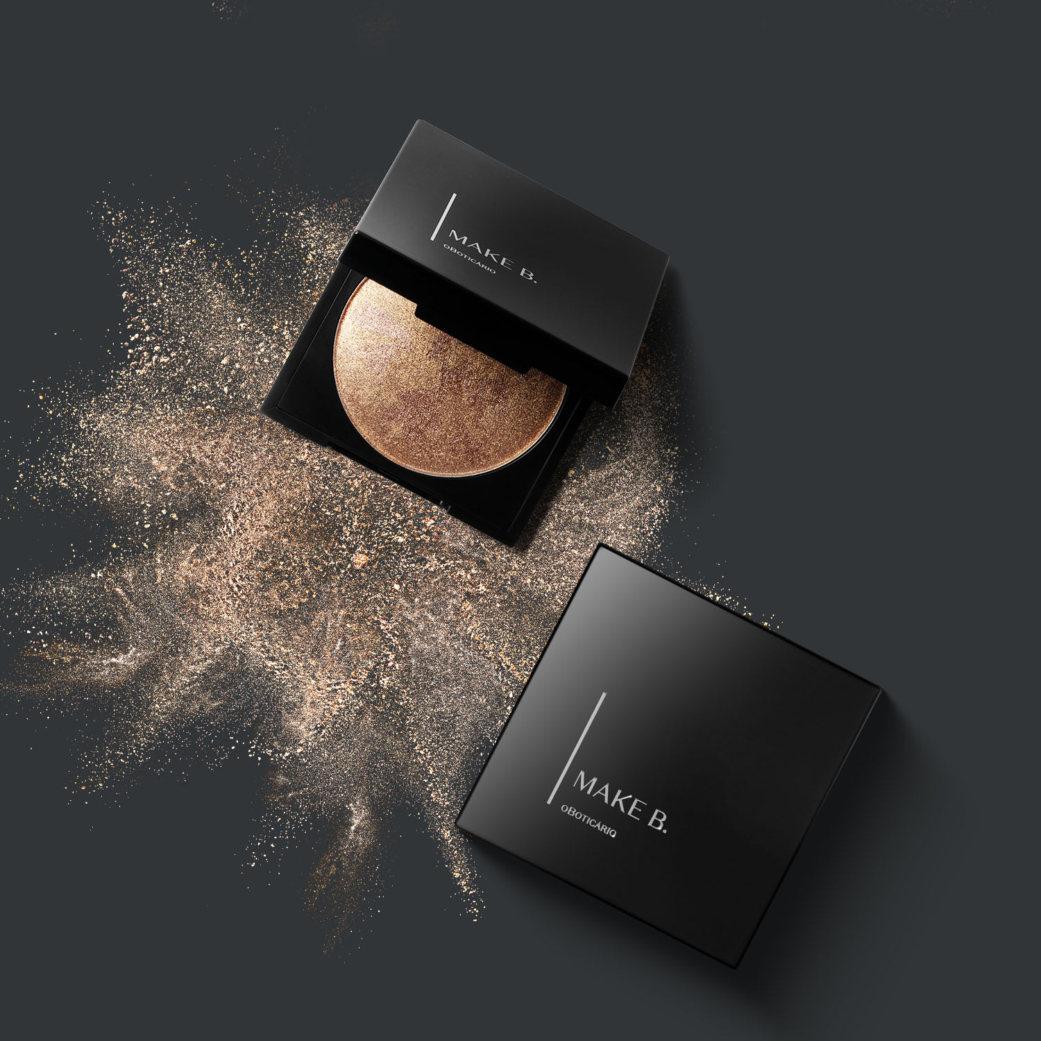 Blush Iluminador Make B. Marble Shine Gold 8g