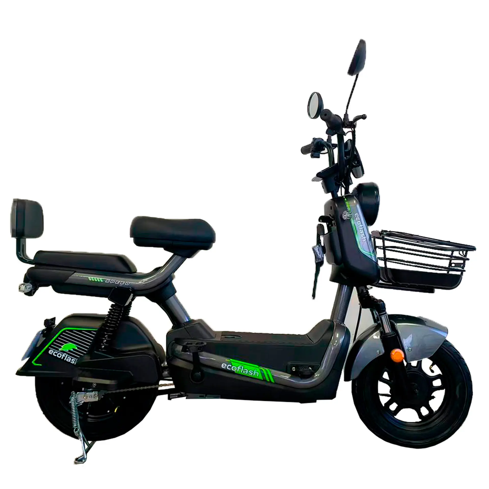 Scooter Elétrica EcoFlash Speed 600W Freio a Disco - Cinza - Bivolt