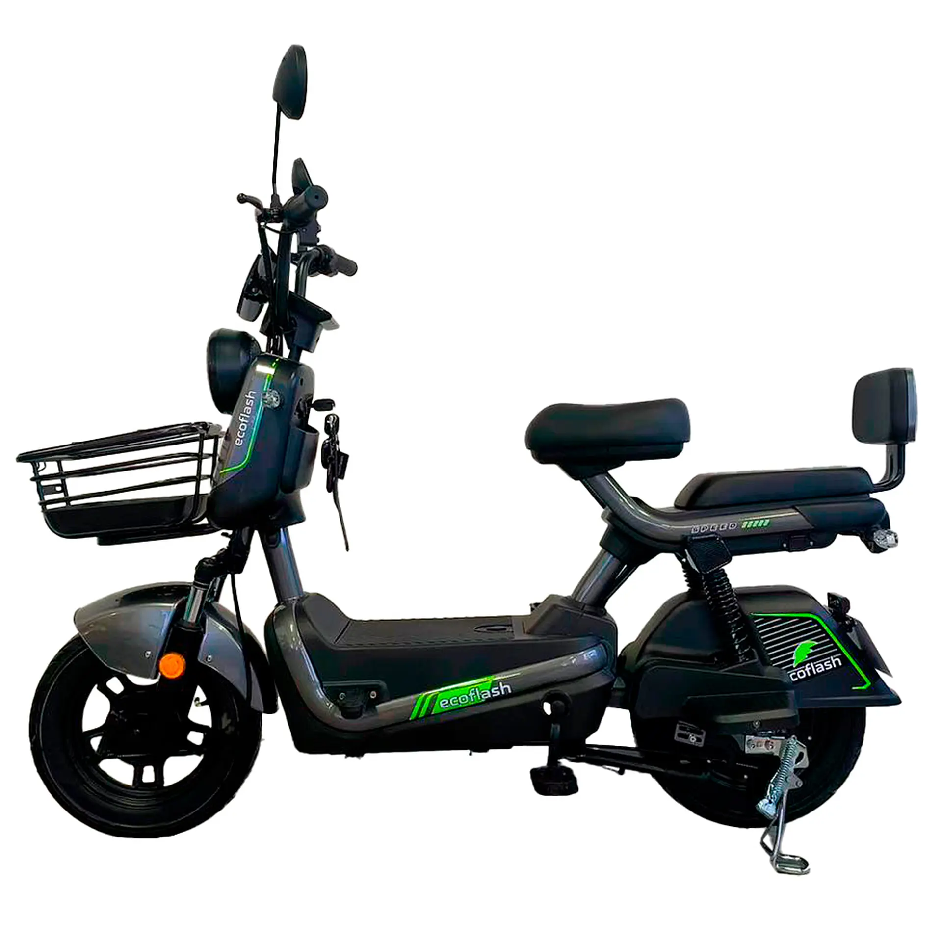 Scooter Elétrica EcoFlash Speed 600W Freio a Disco - Cinza - Bivolt
